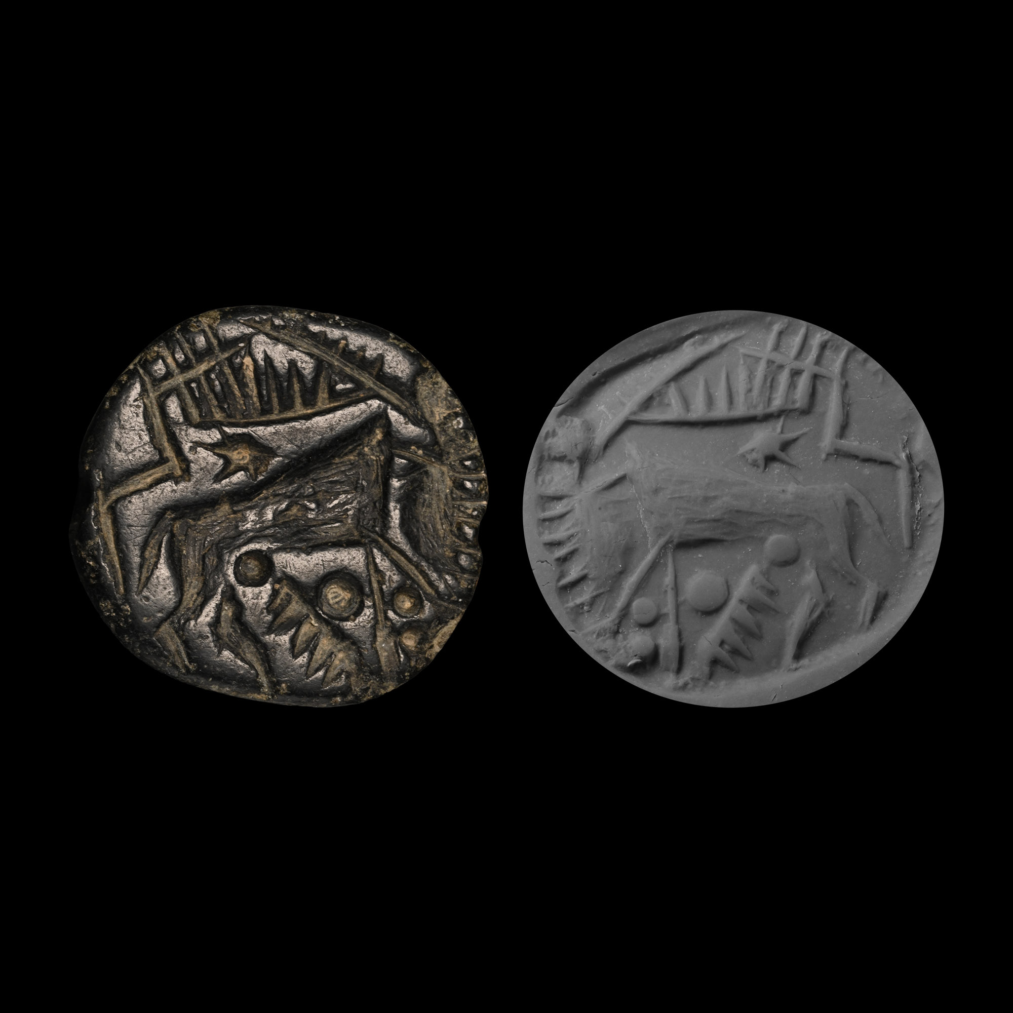 Anatolian Steatite Seal with Bird