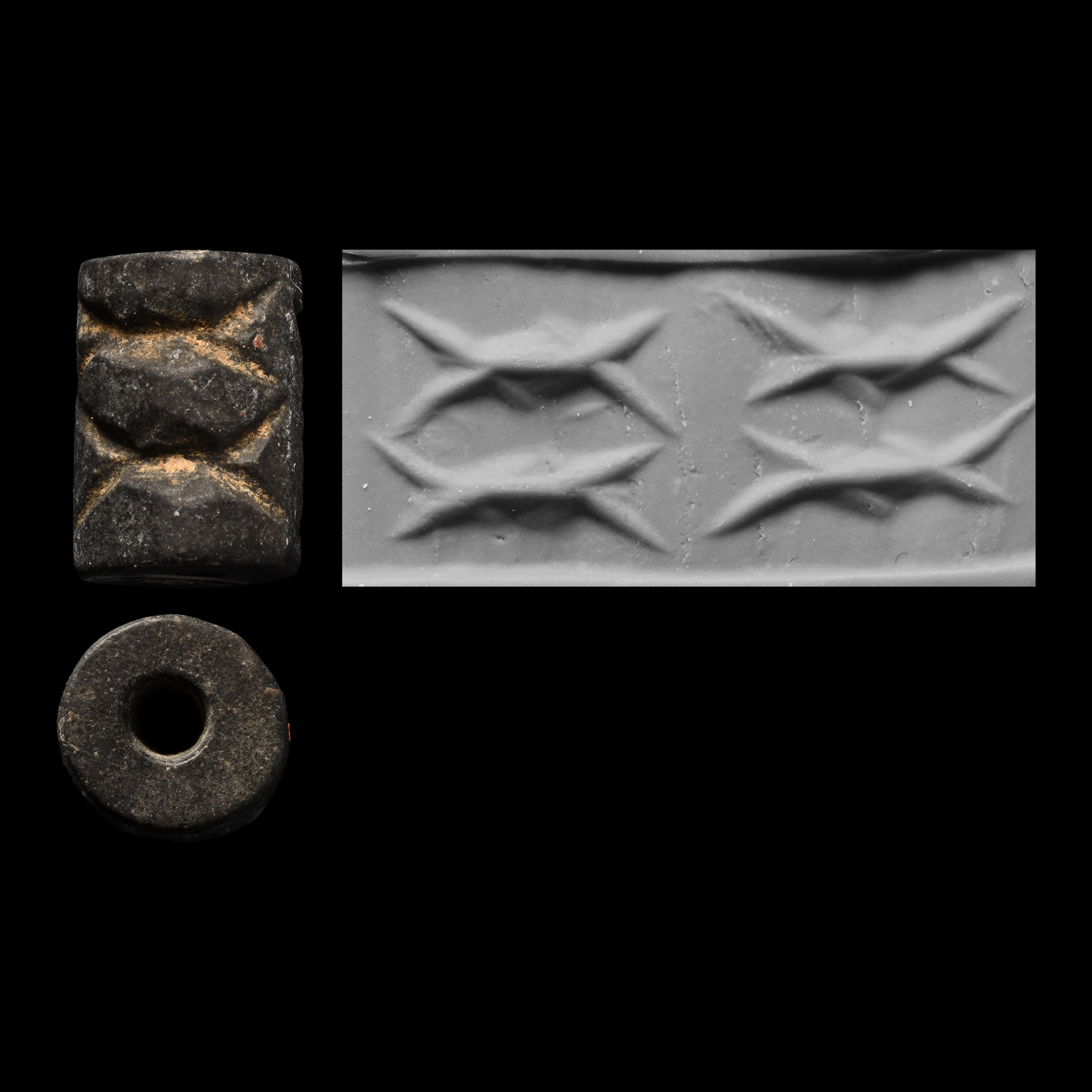 Sumerian Cylinder Seal with Fish