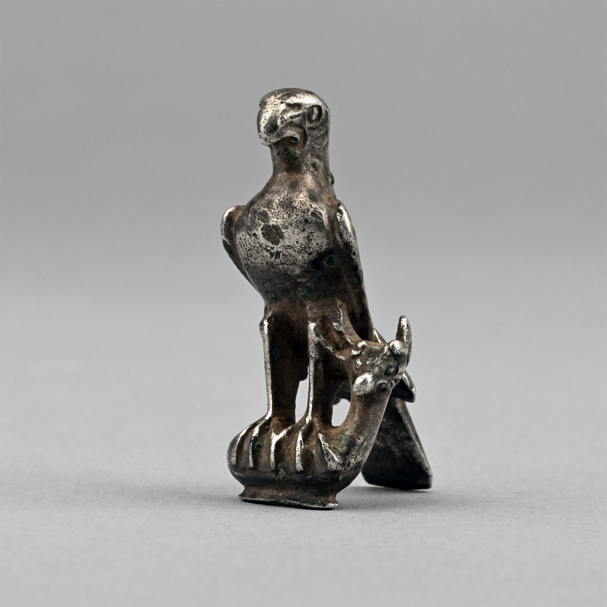 Roman Silver Eagle Holding a Deer