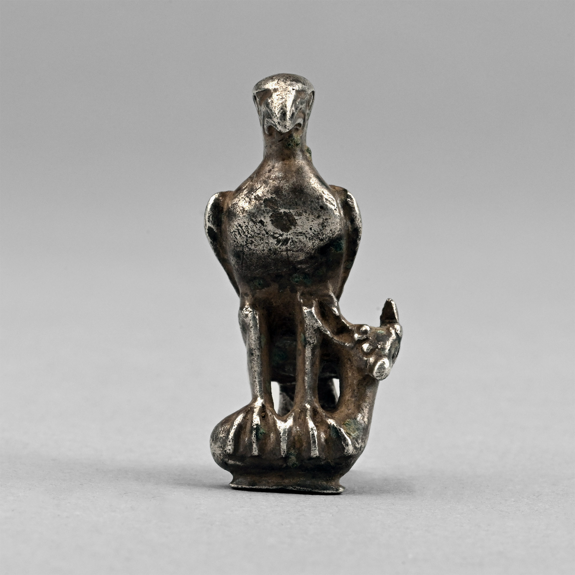 Roman Silver Eagle Holding a Deer