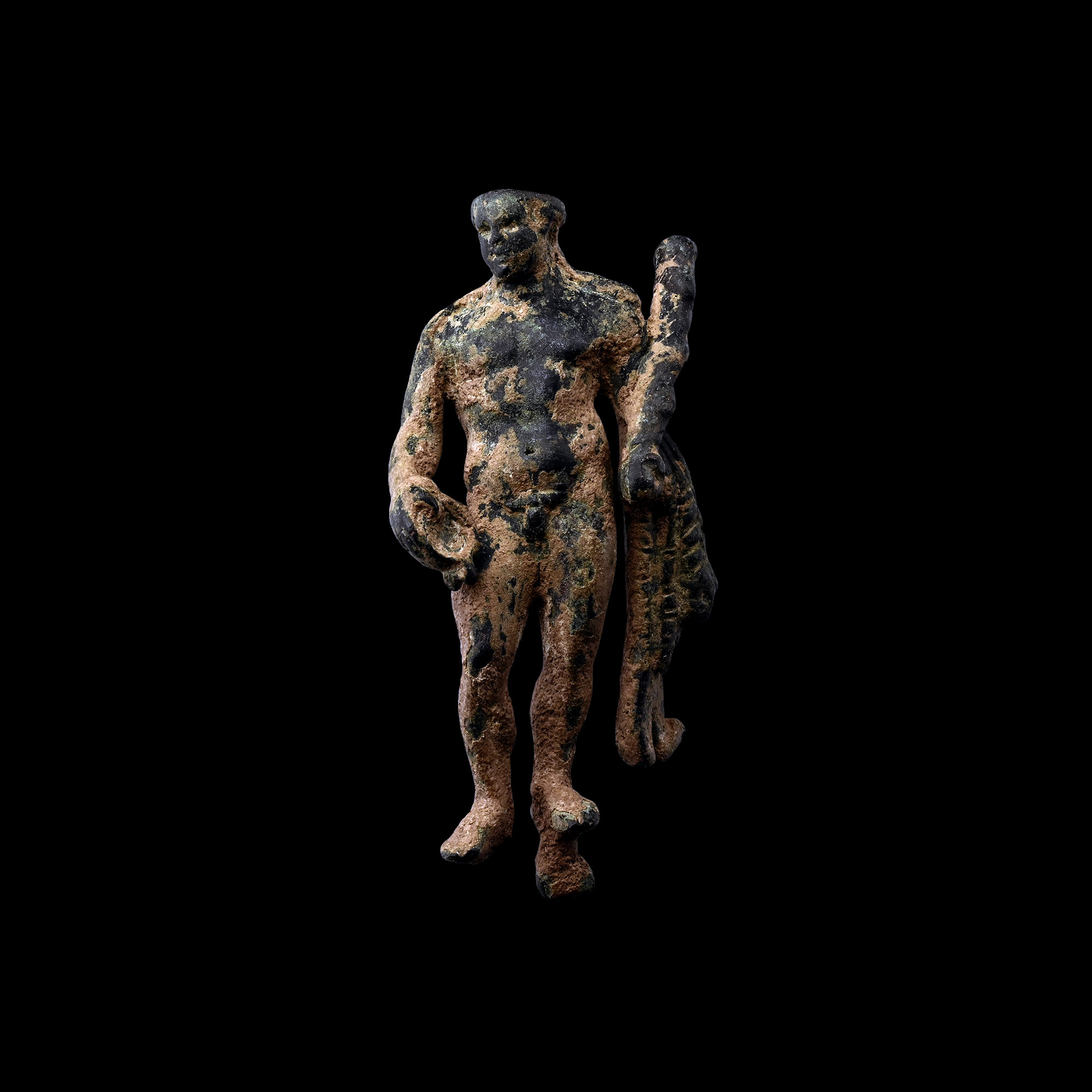 Roman Bronze Figure of Hercules