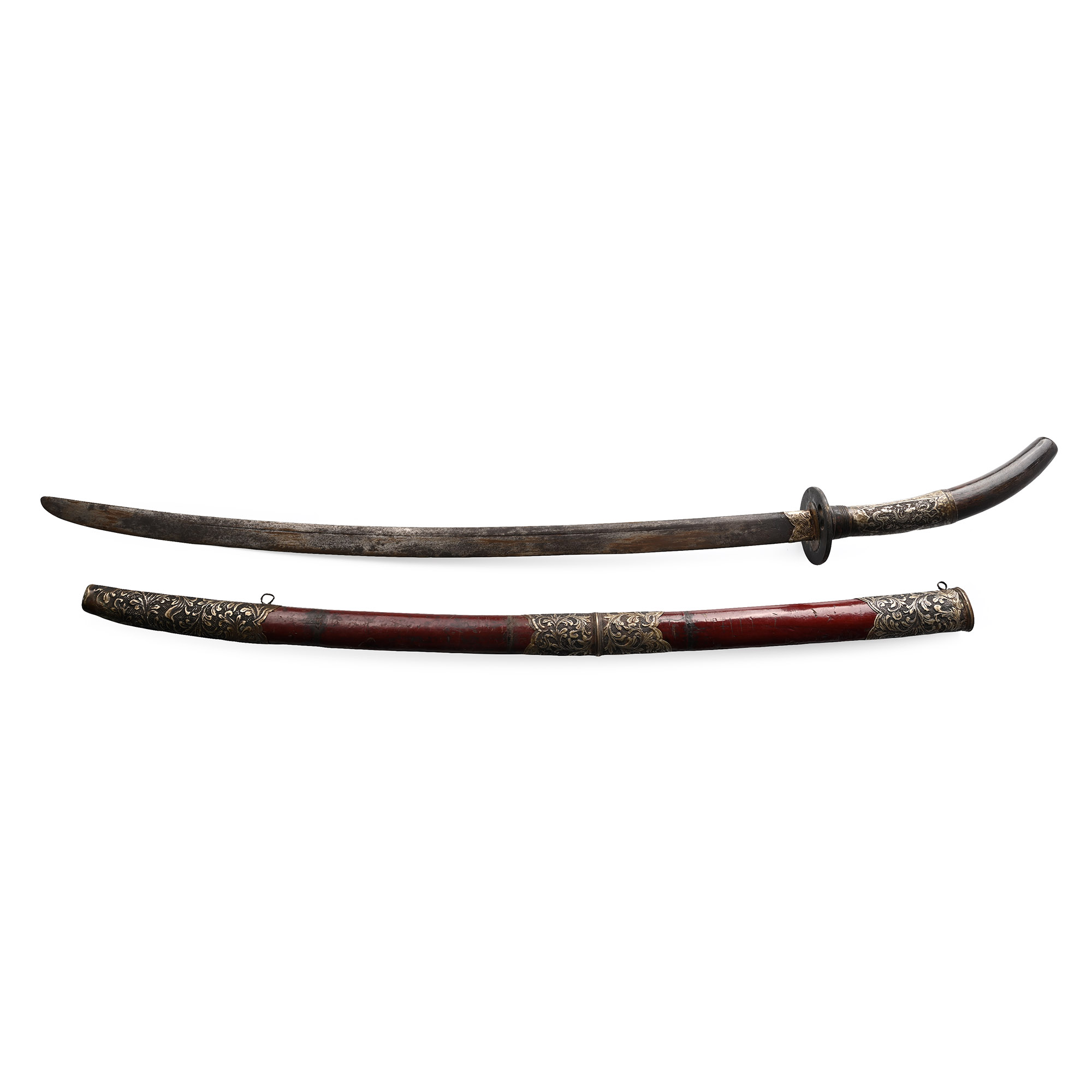 Vietnamese Officer's Iron Sword with Scabbard