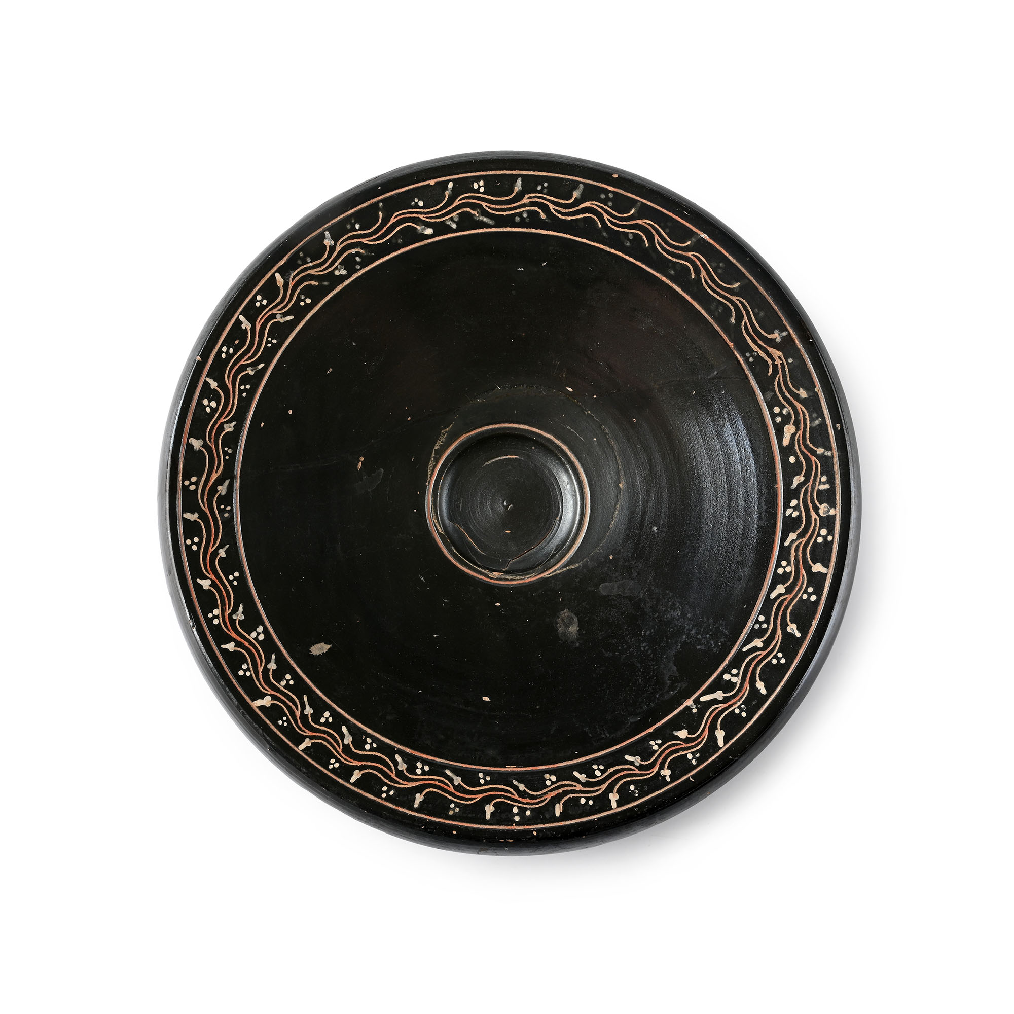 Large Greek Teano-Ware Fish Plate