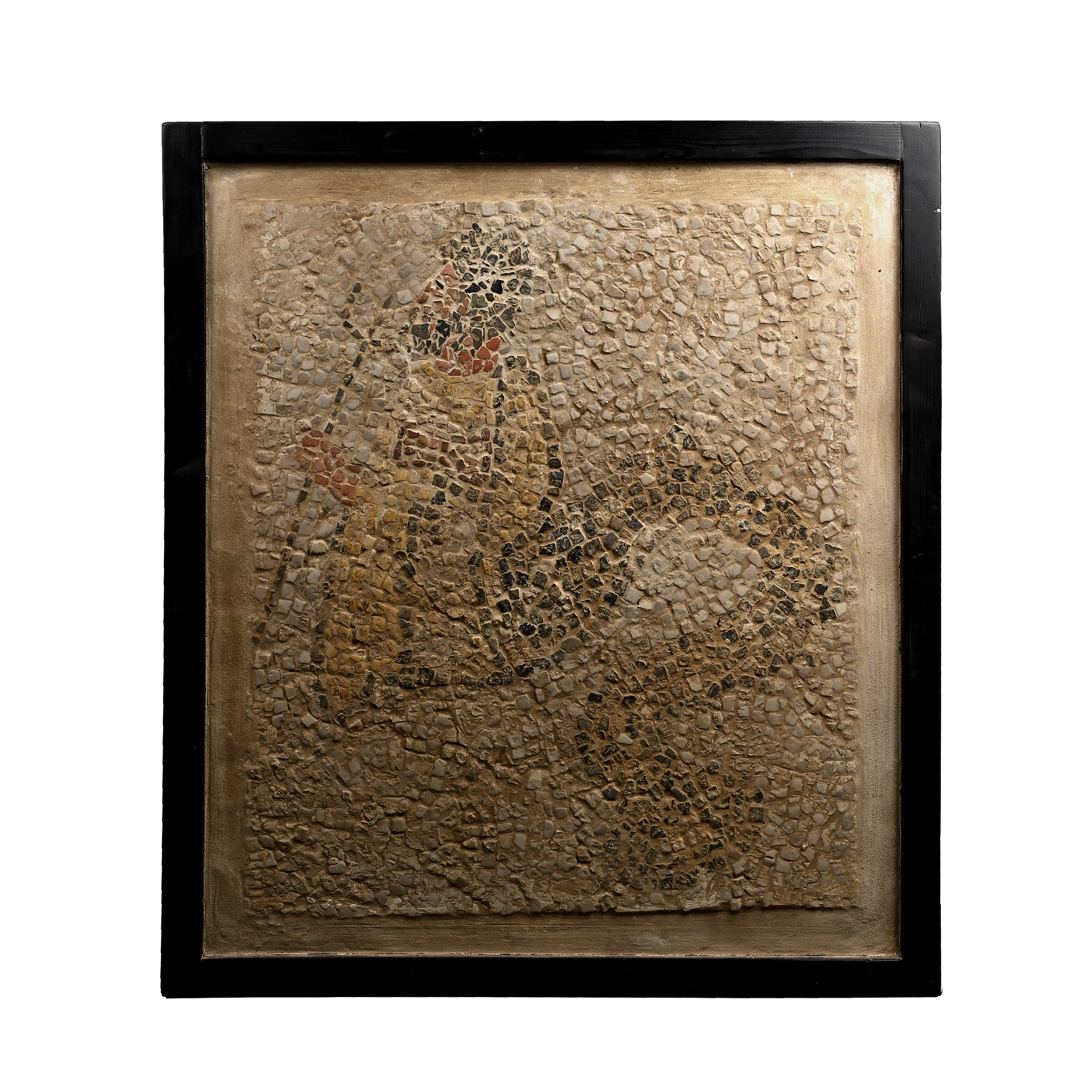 Roman Mosaic with Neptune Holding Trident