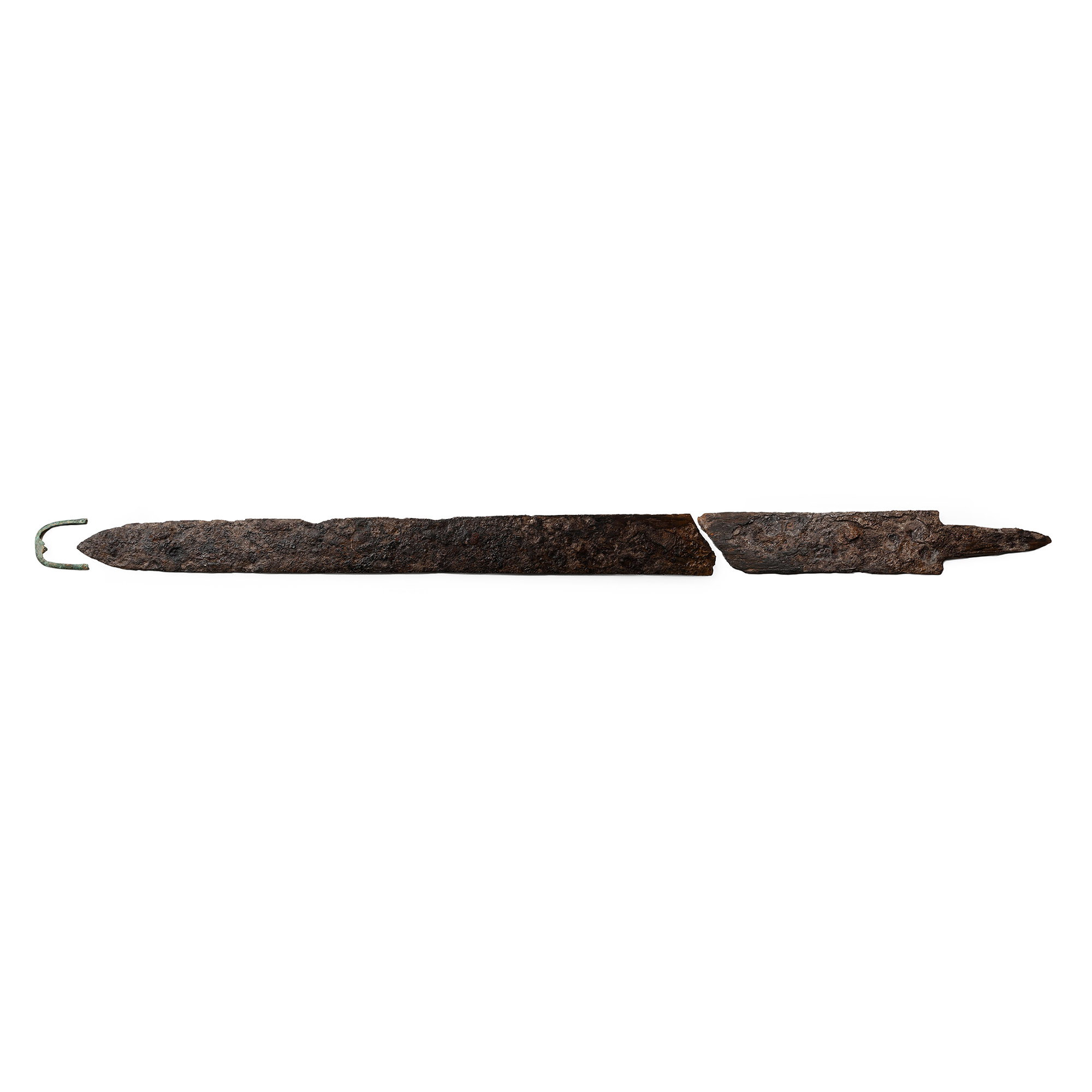Saxon Sacrificed Iron Spatha with Bronze Chape