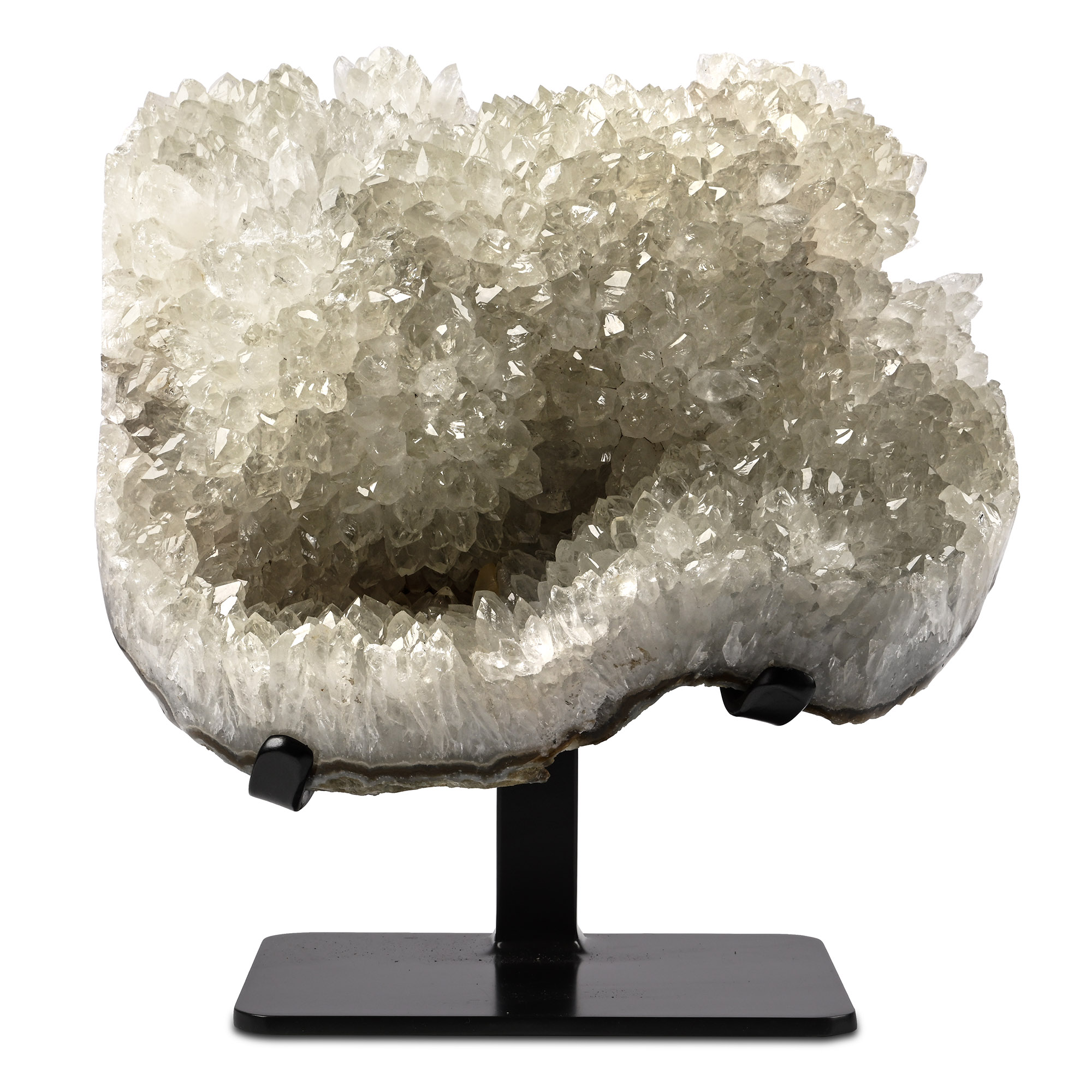 White Quartz Crystal Display