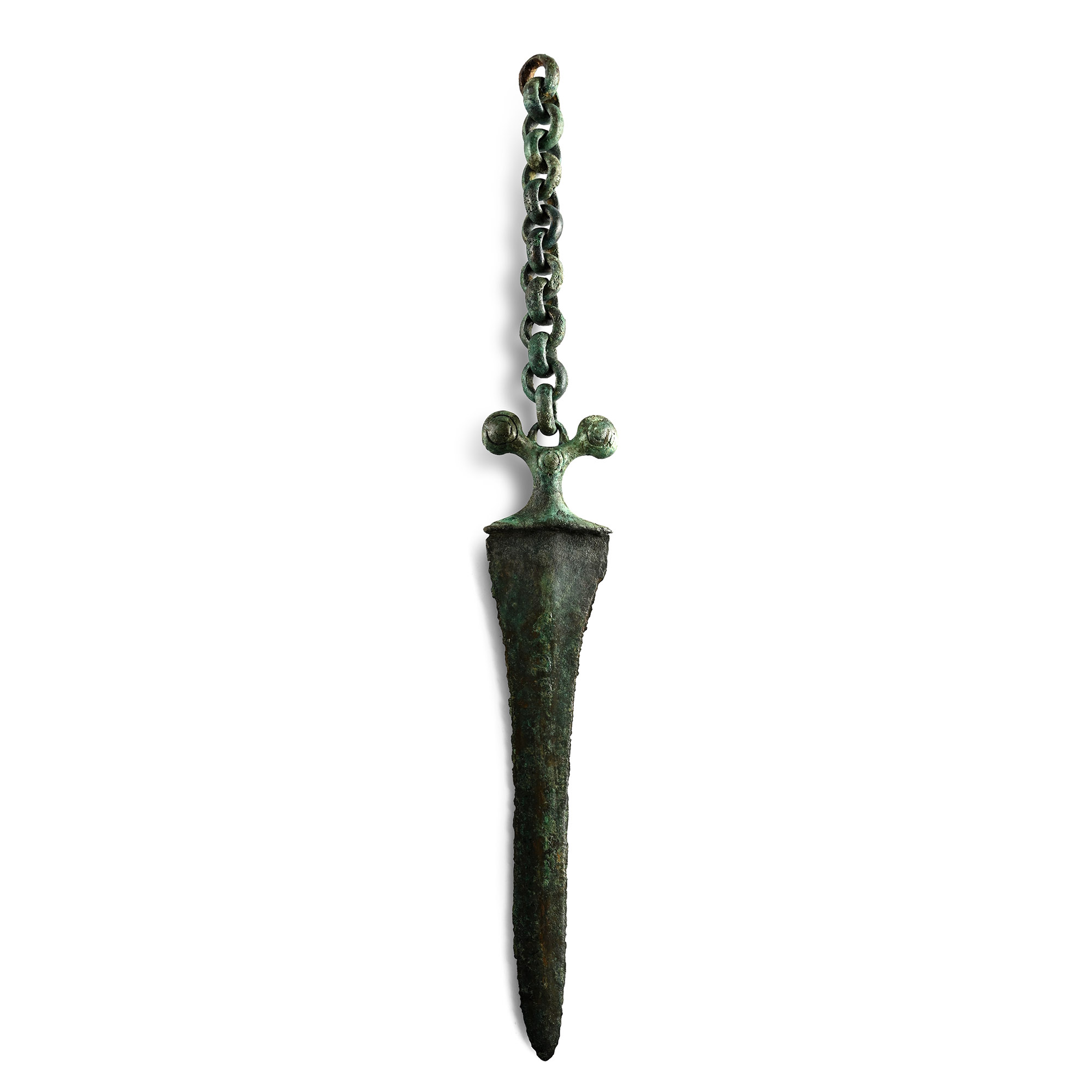Bronze Age Ceremonial Dagger with Chain Attachment