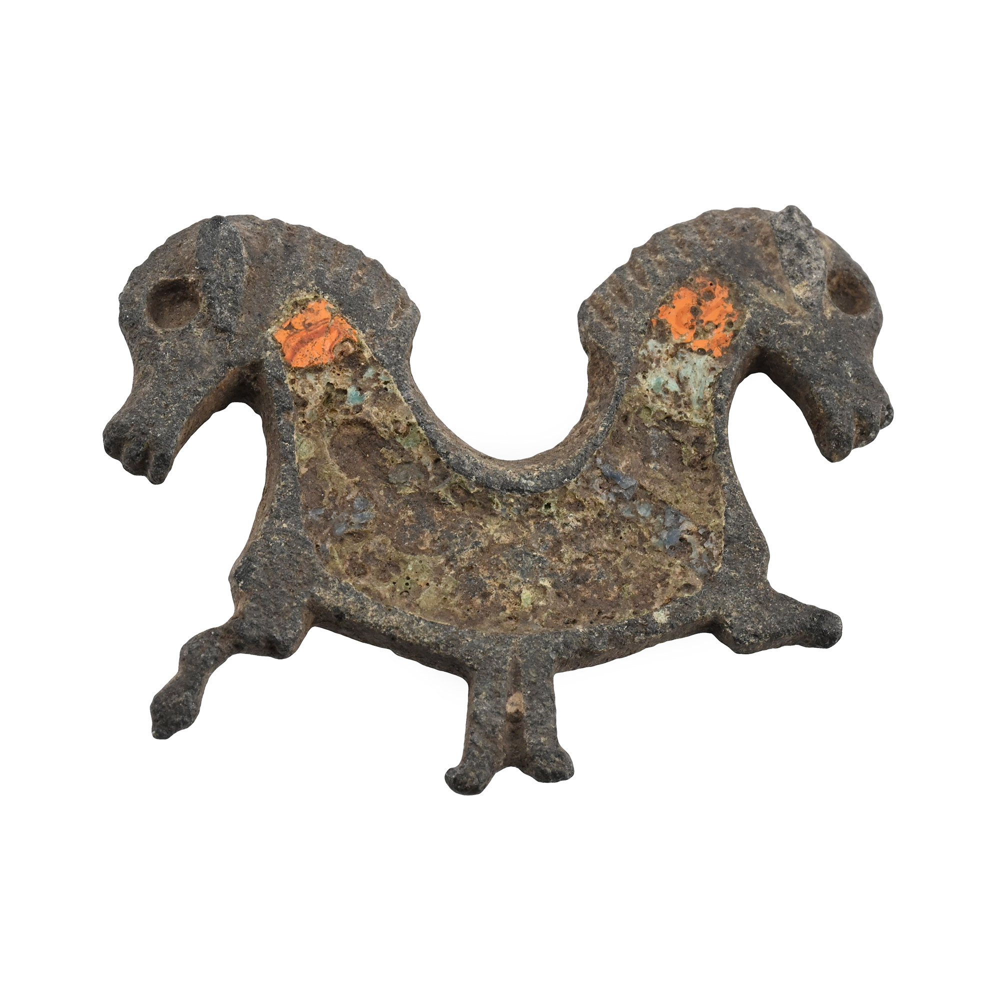 Roman Bronze Two-Headed Sea Horse Brooch