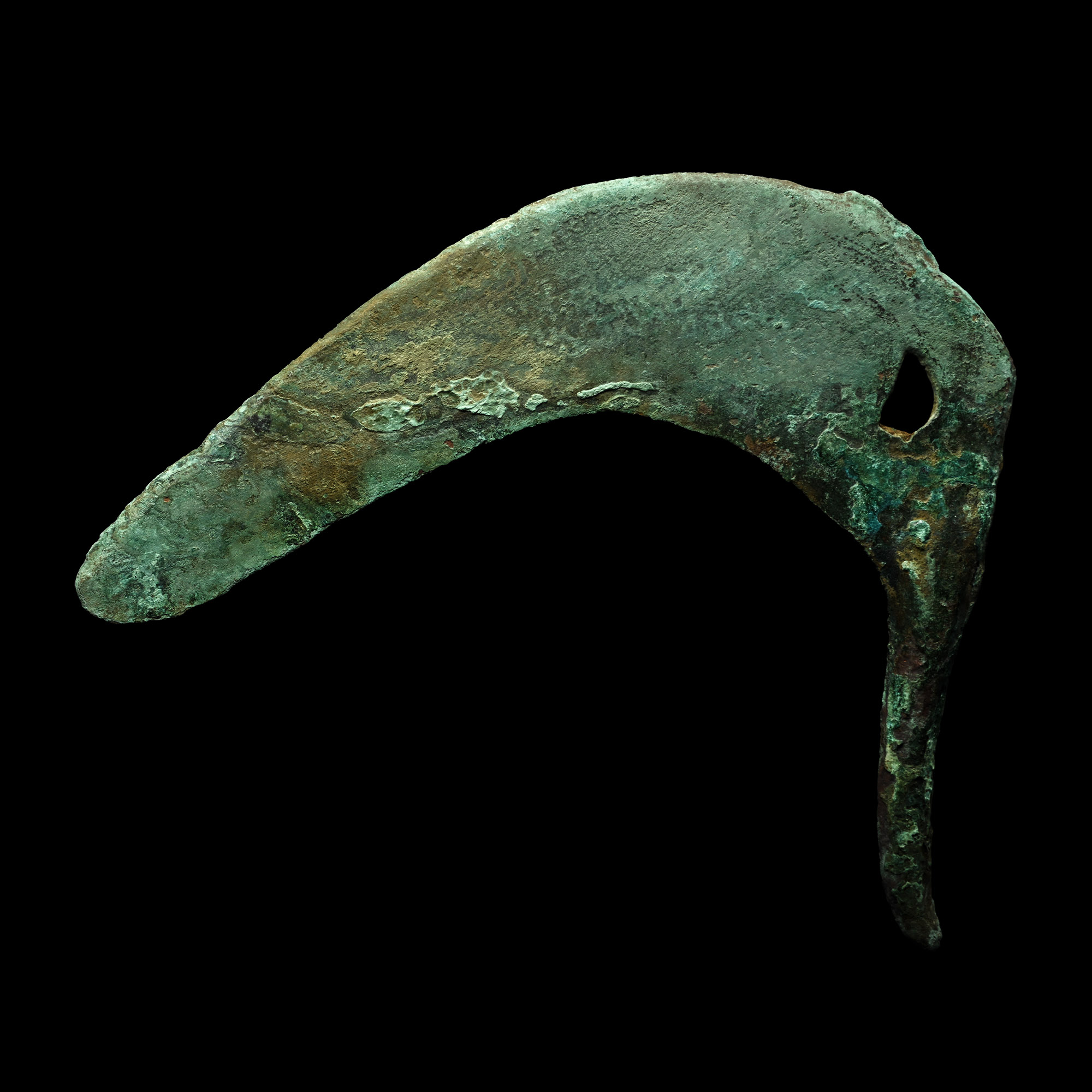 Large Bronze Age Tanged Sickle Blade