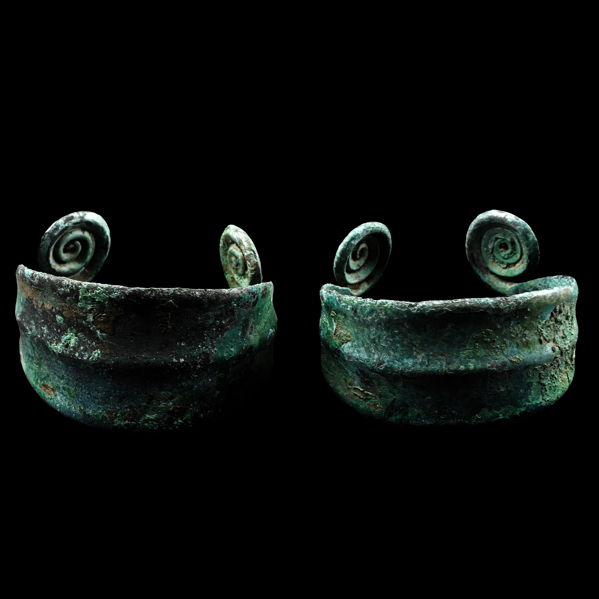 Large Bronze Age Bracelet Pair