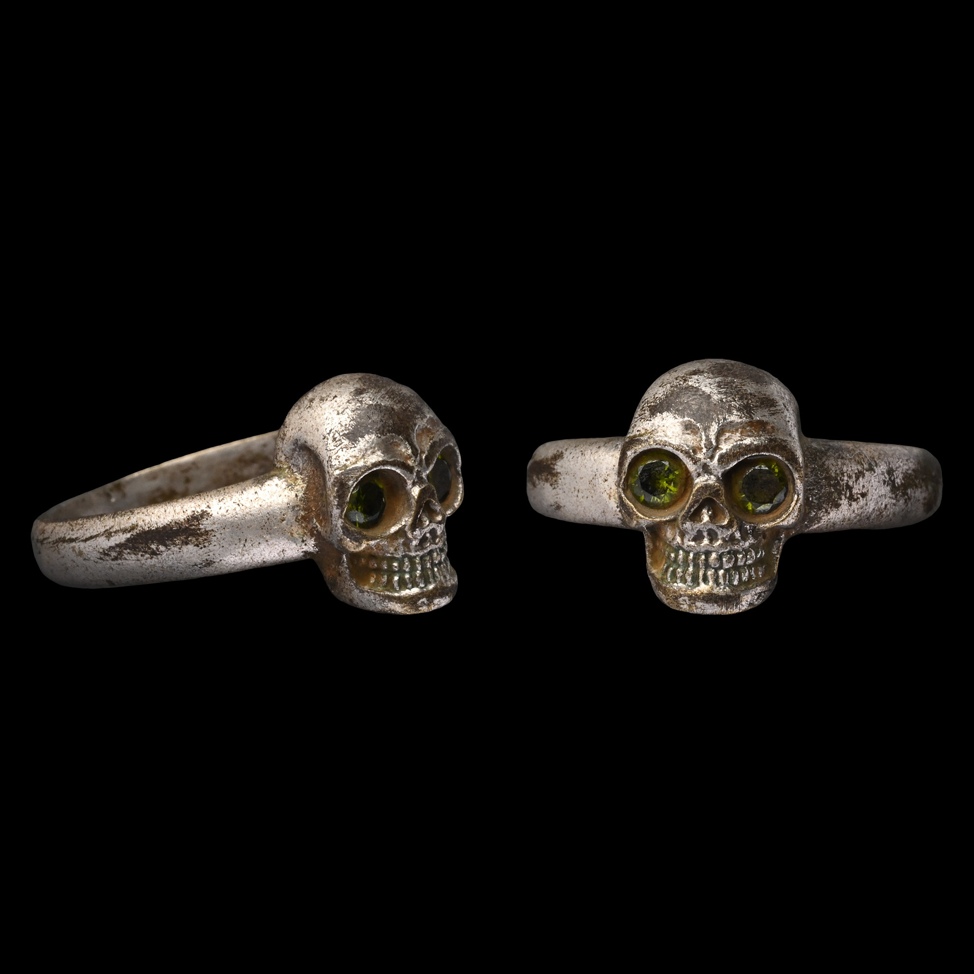 Victorian Silver Skull Ring