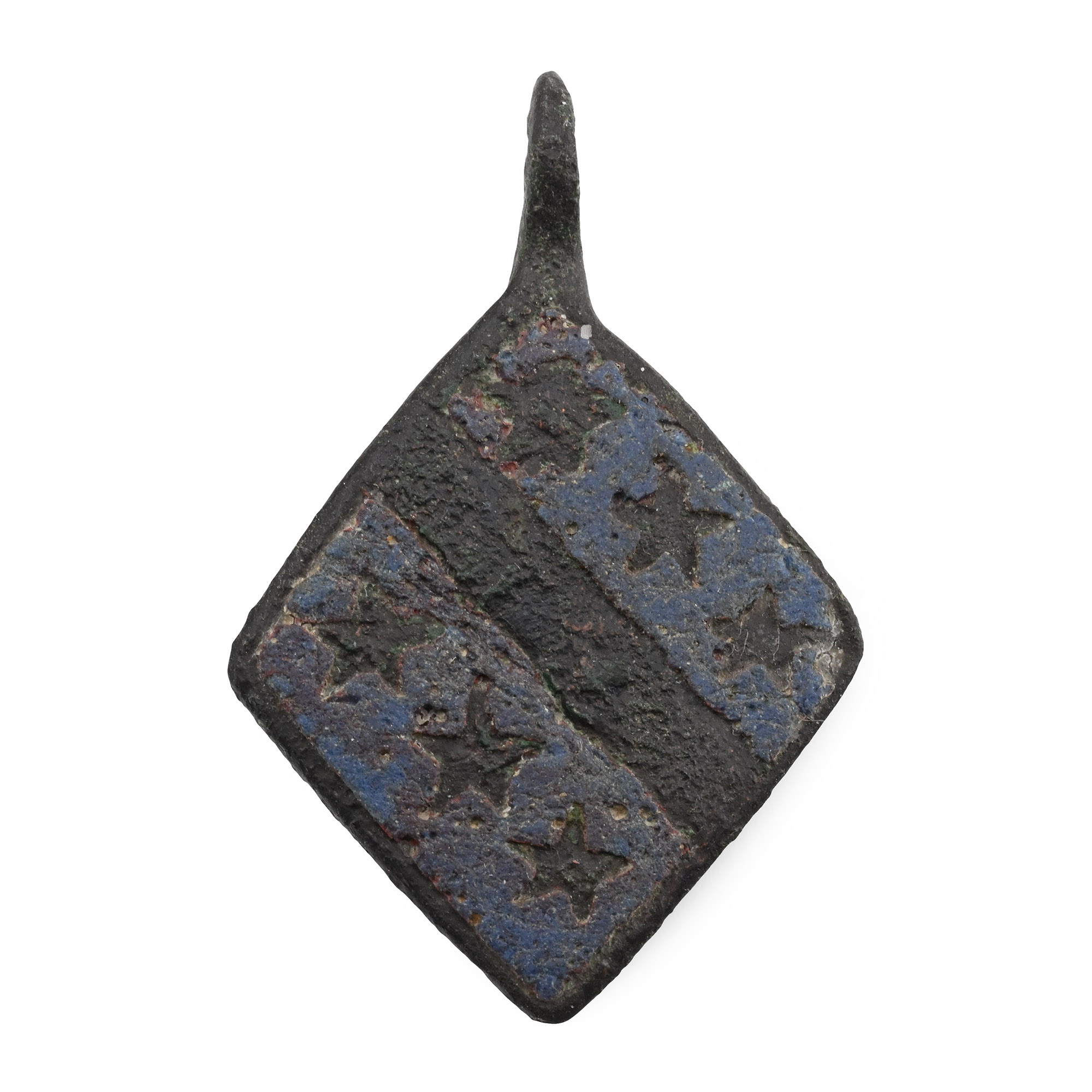 Medieval Kight's Enamelled Bronze Horse Harness Pendant