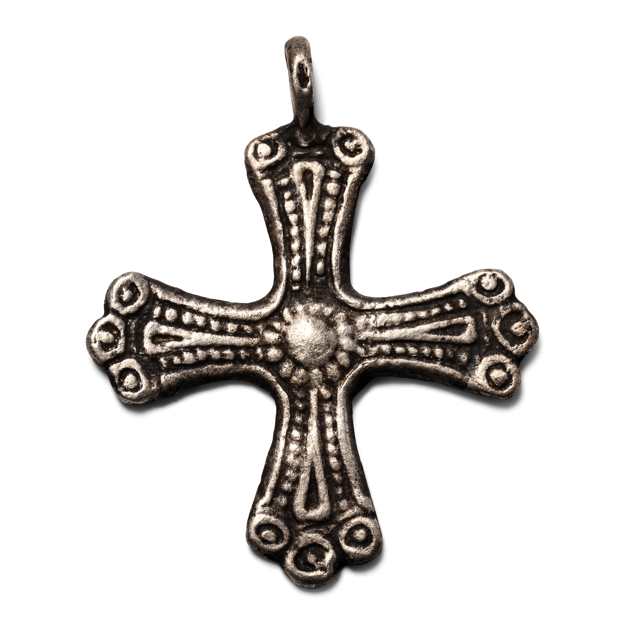 Viking Age Silver Cross Pendant