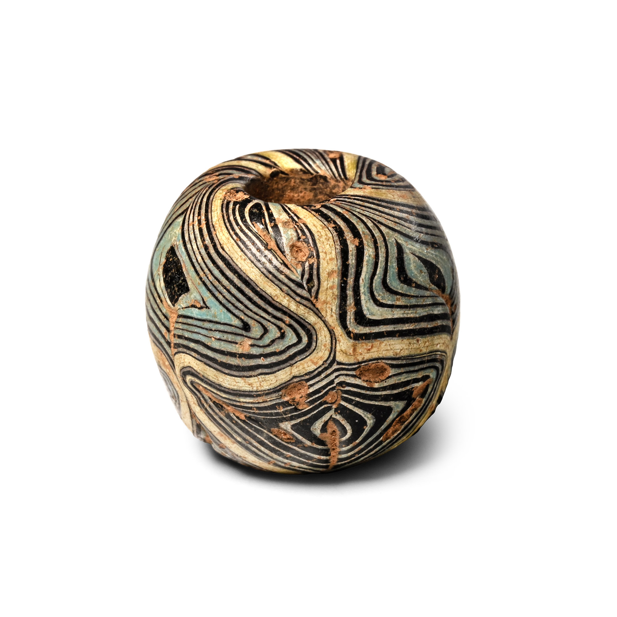 Roman Folded Glass Bead