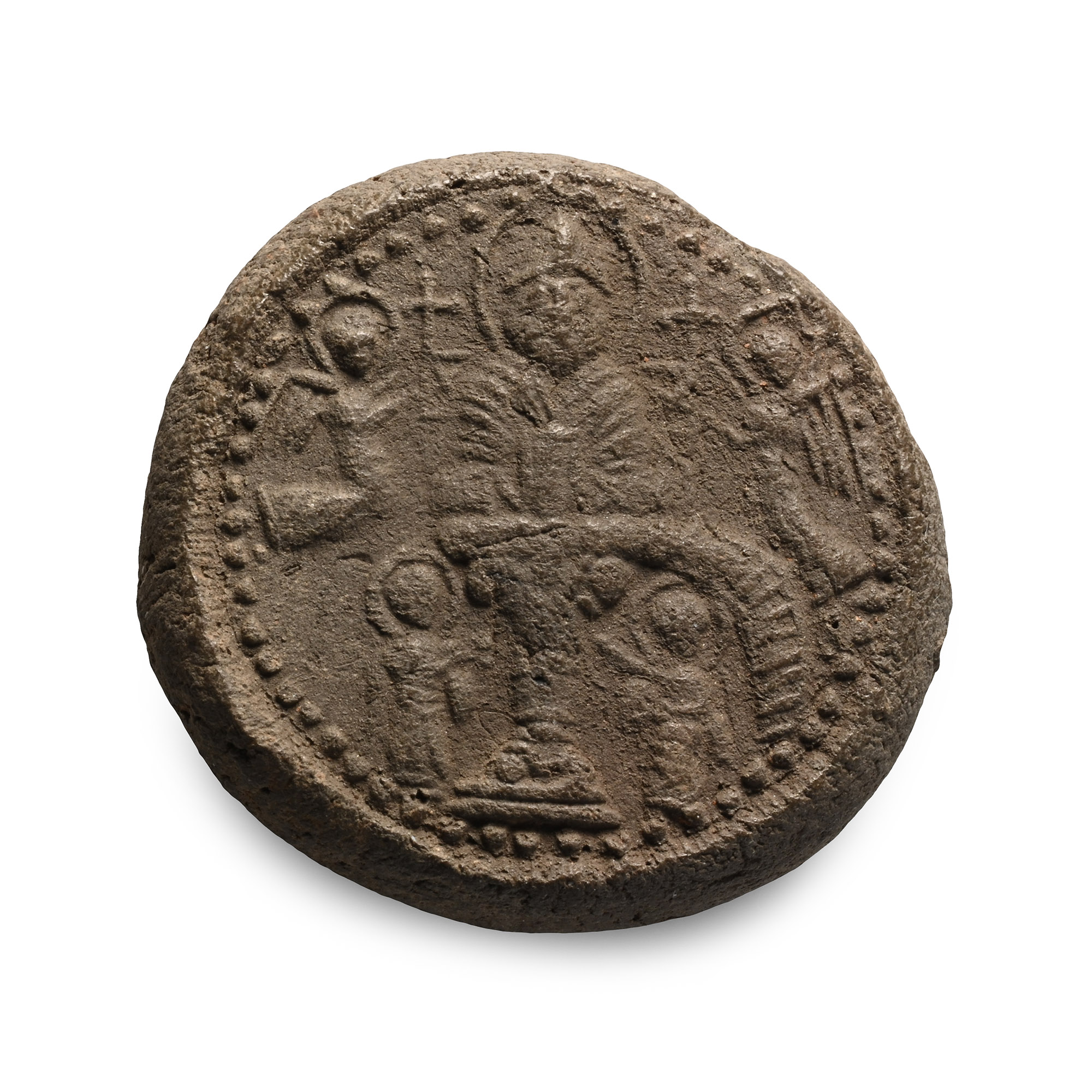Simon Stylite Terracotta Pilgrim's Token