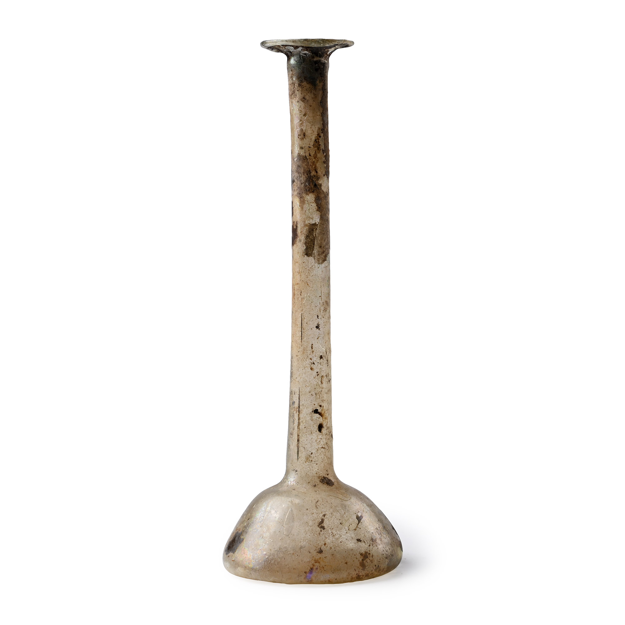 Roman Tall Glass Flask