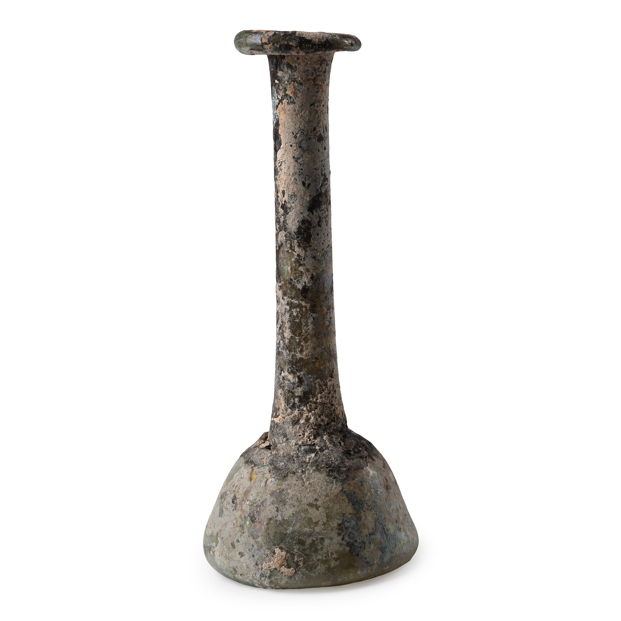 Roman Tall Glass Flask