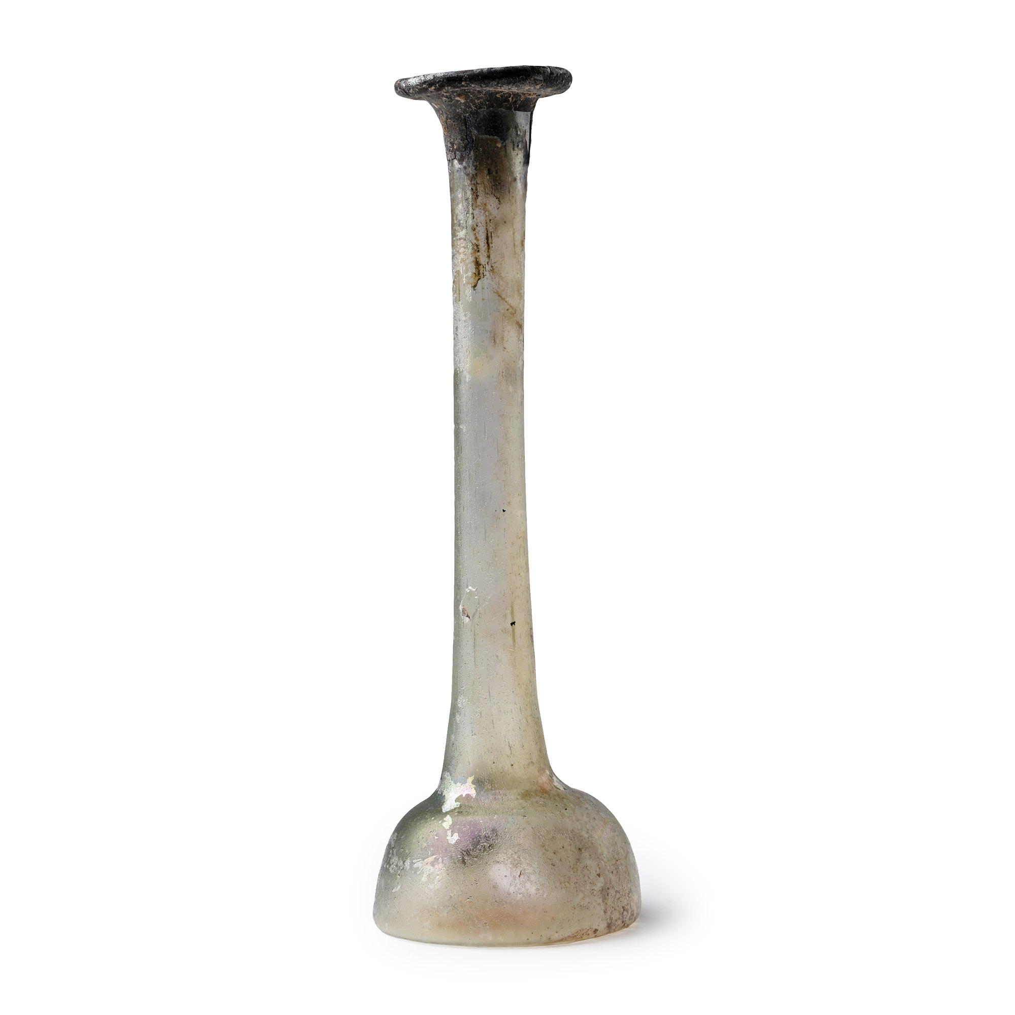 Roman Tall Glass Flask
