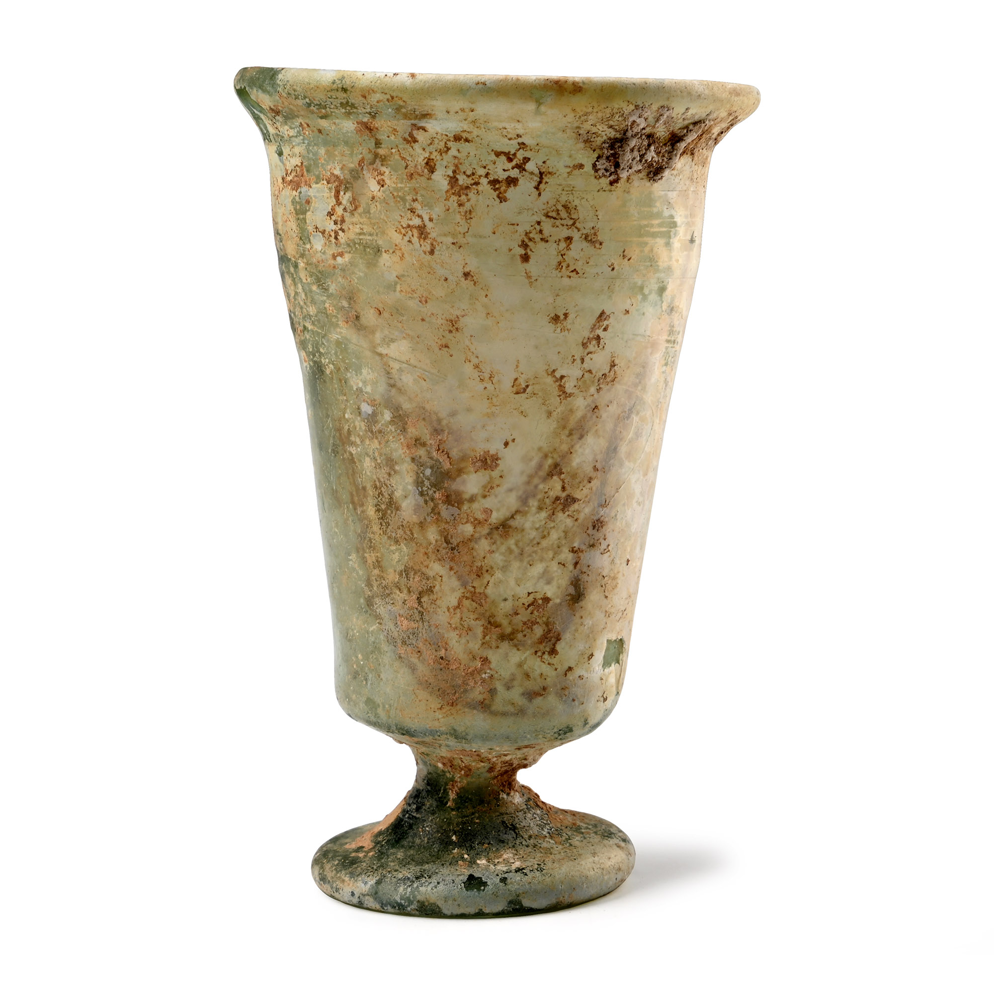 Roman Glass Footed Cup