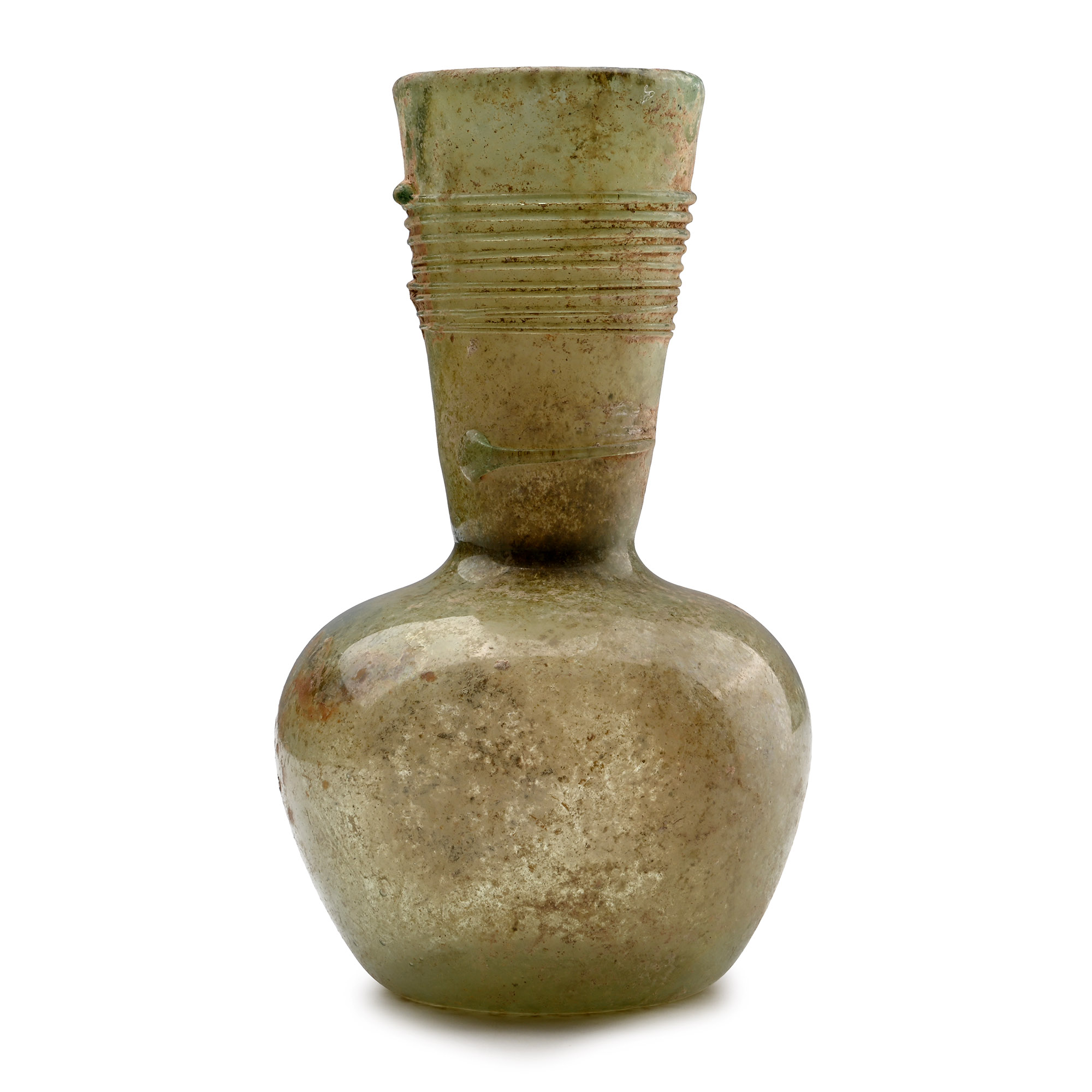 Roman Glass Flask with Trail