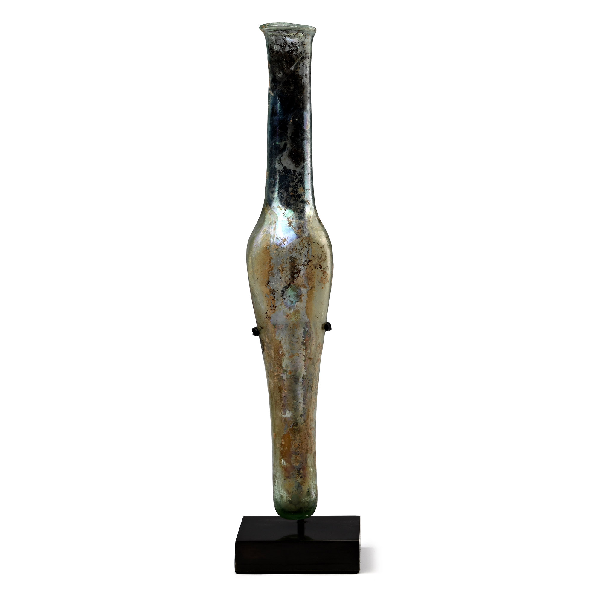 Roman Tall Glass Flask