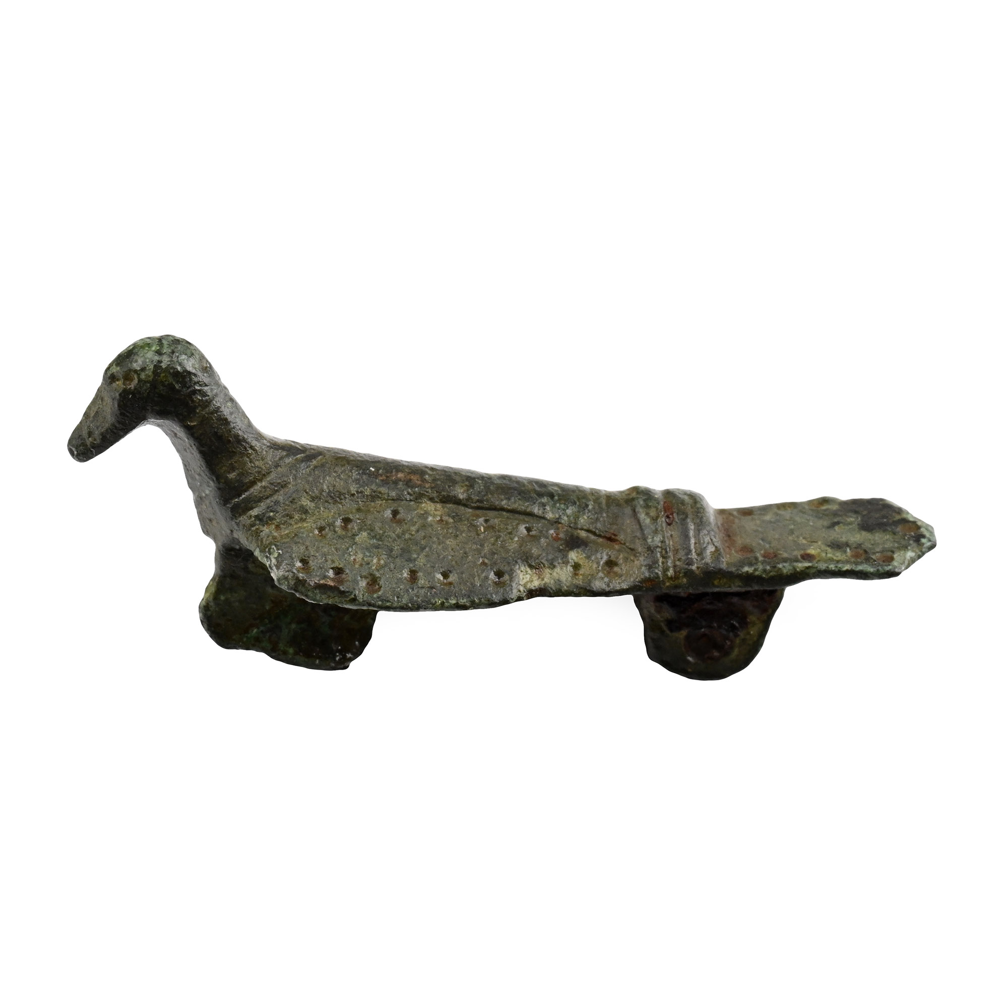 Roman Bronze Bird Brooch