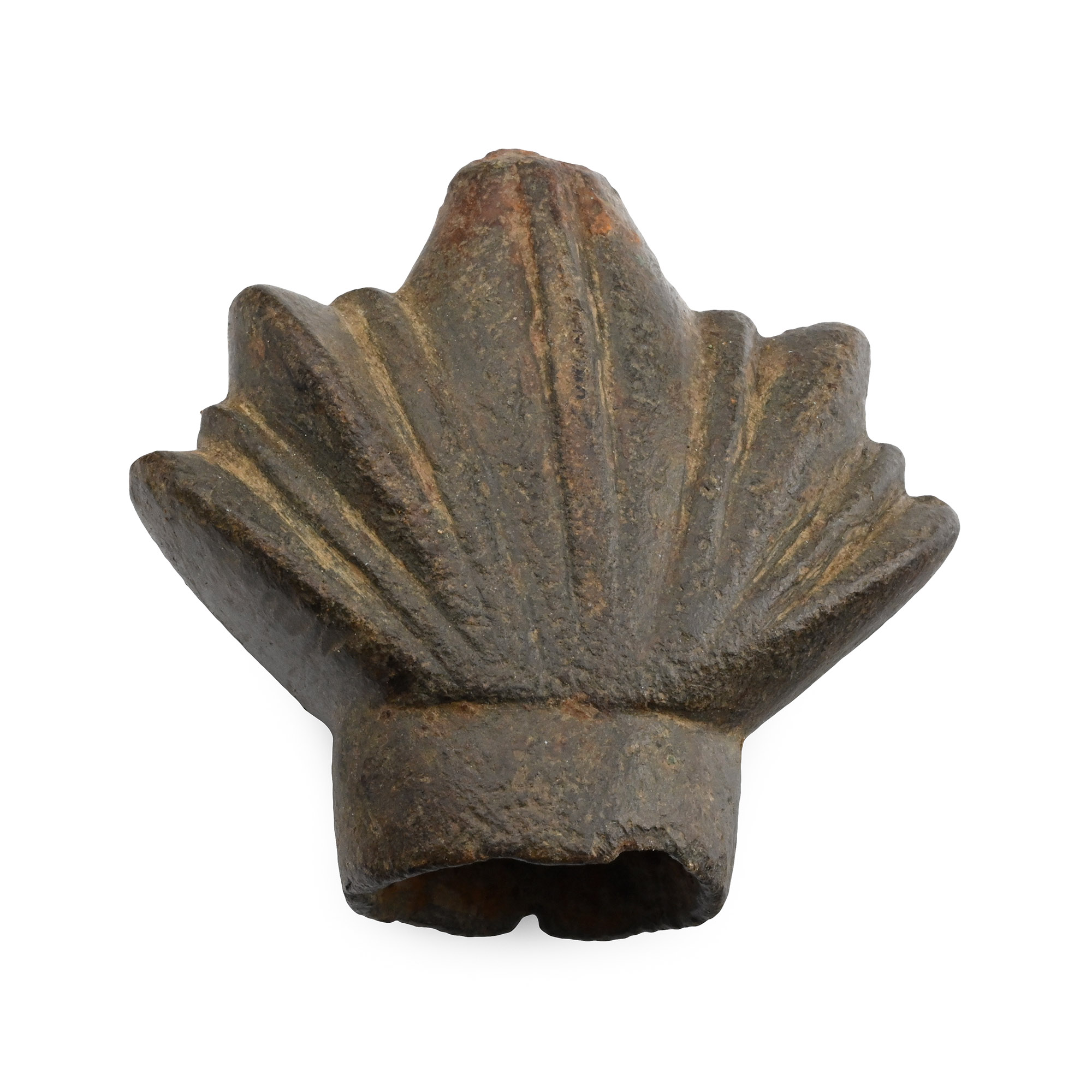 Large Medieval Bronze Dagger Pommel