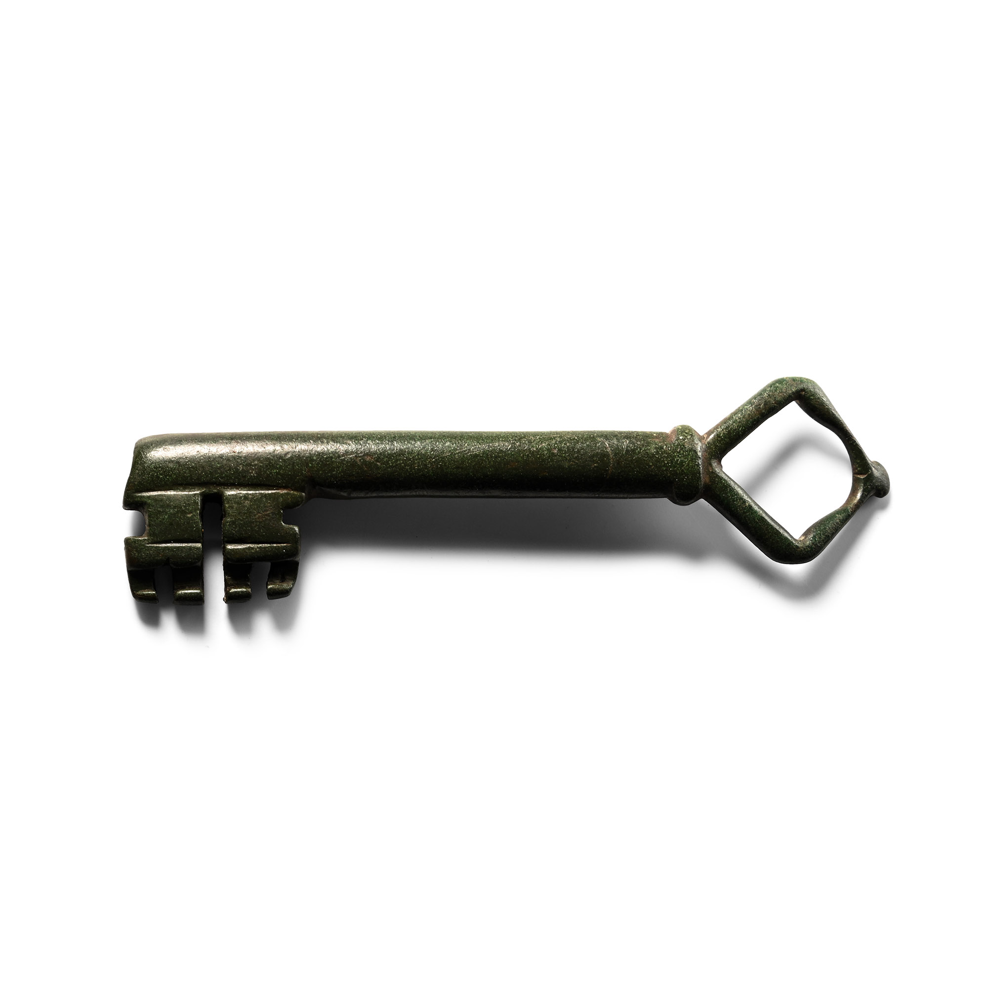 Large Medieval Bronze Door Key