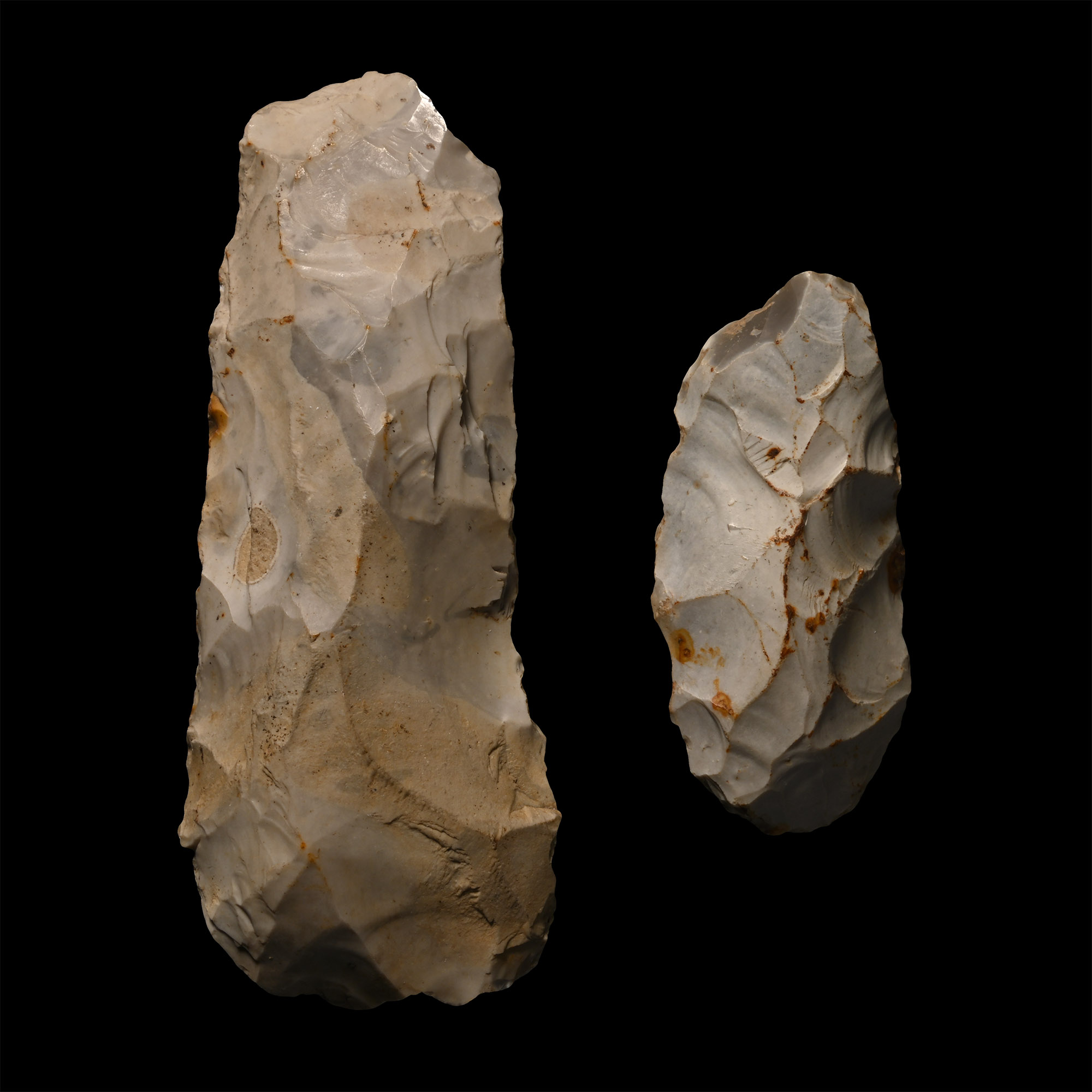 British Stone Age Flint Axehead Group
