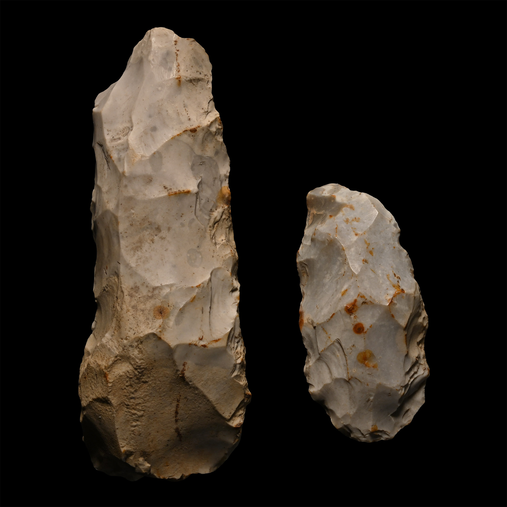 British Stone Age Flint Axehead Group