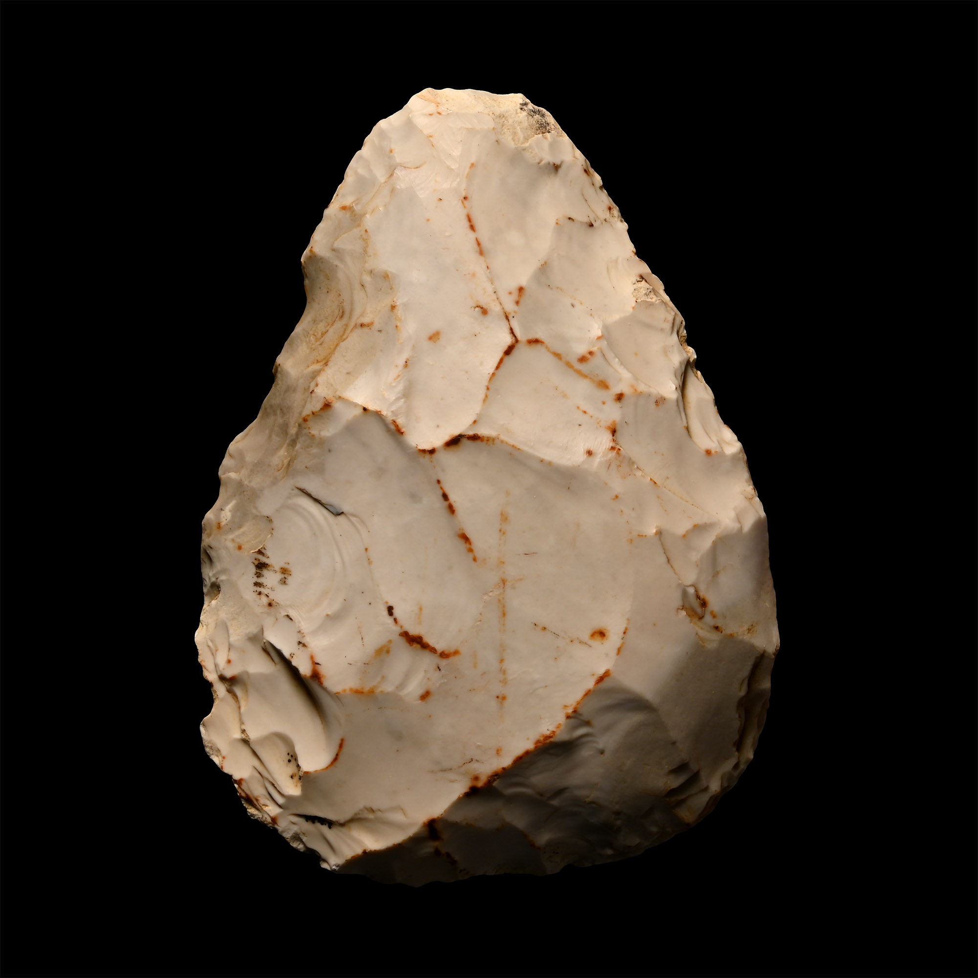 Stone Age Acheulean Triangular Knapped Flint Hand Axe