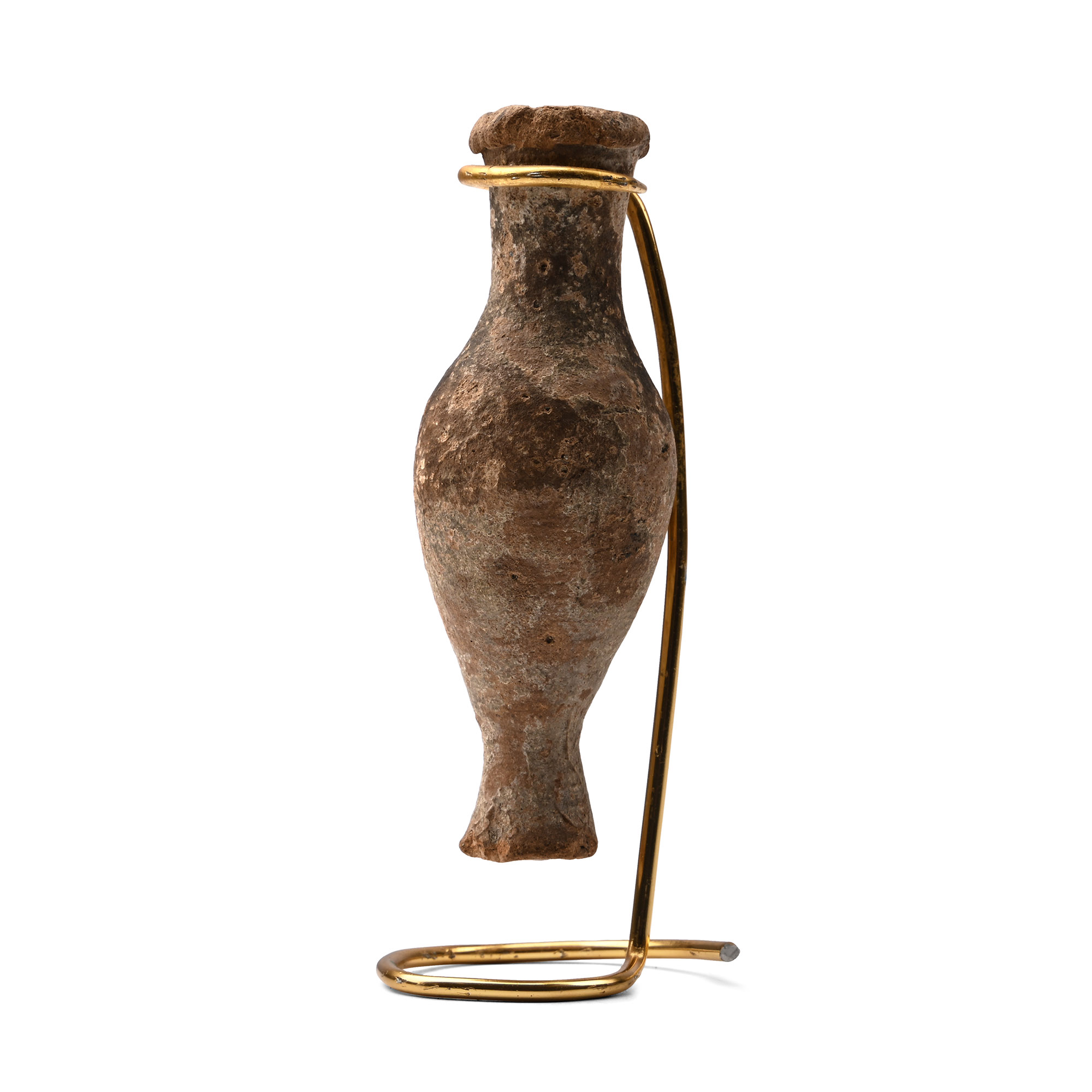 Greek Terracotta Spindle Flask