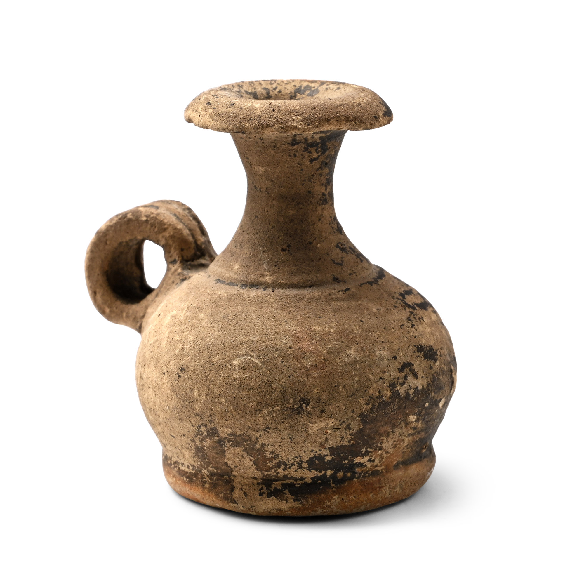 Plain Greek terracotta handled lekythos, 4th-3rd century BC