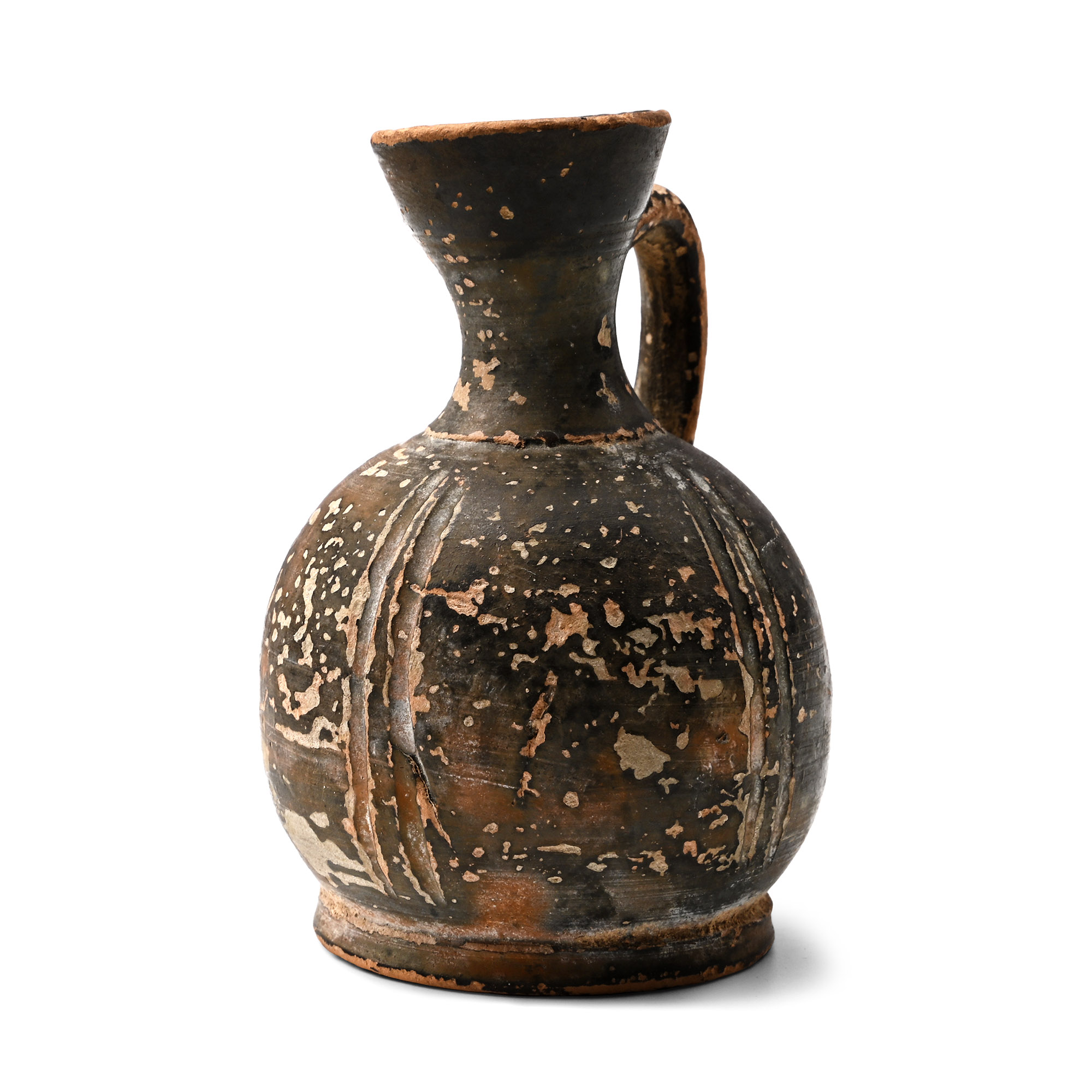 Greek Terracotta Handled Lekythos