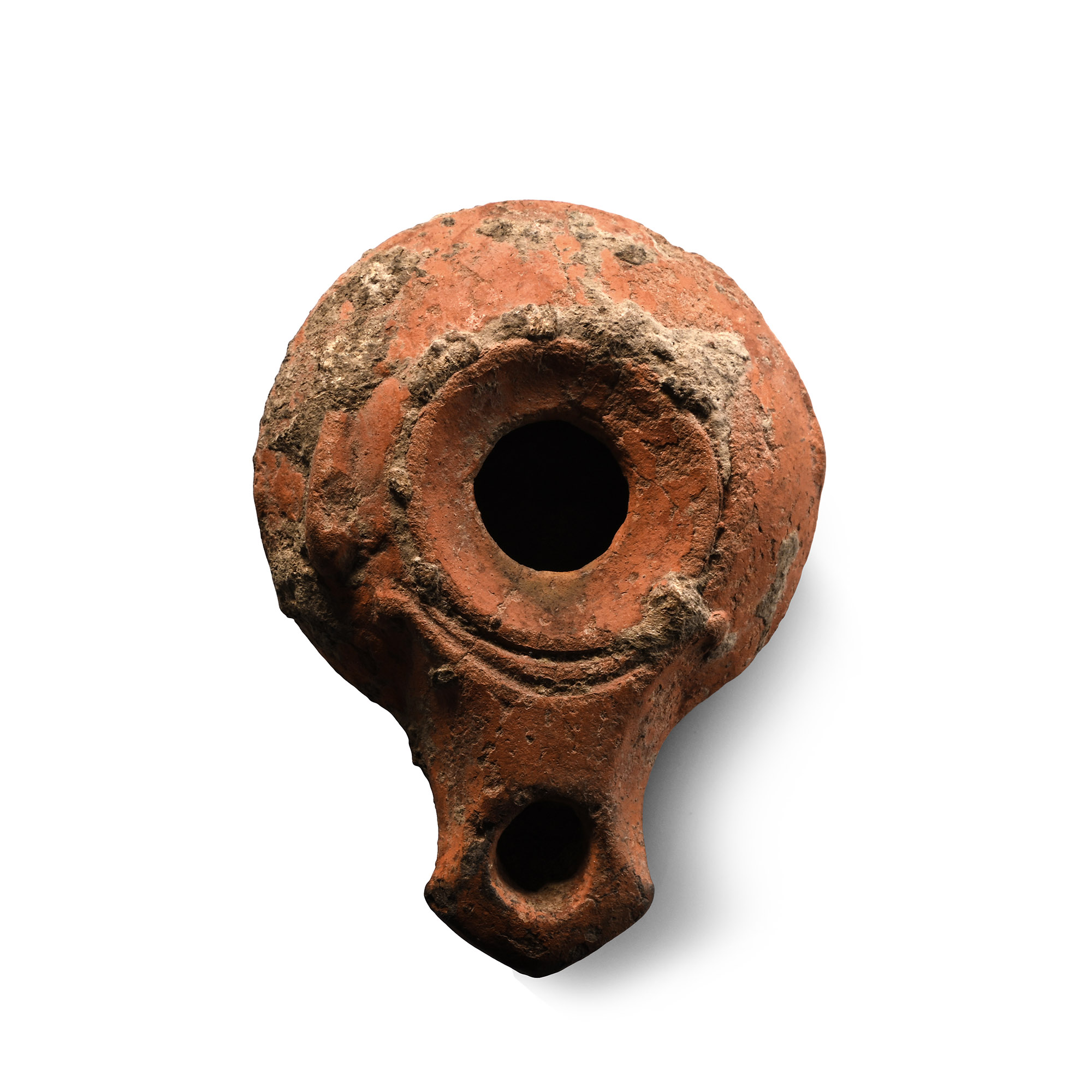 Greek Terracotta Oil Lamp