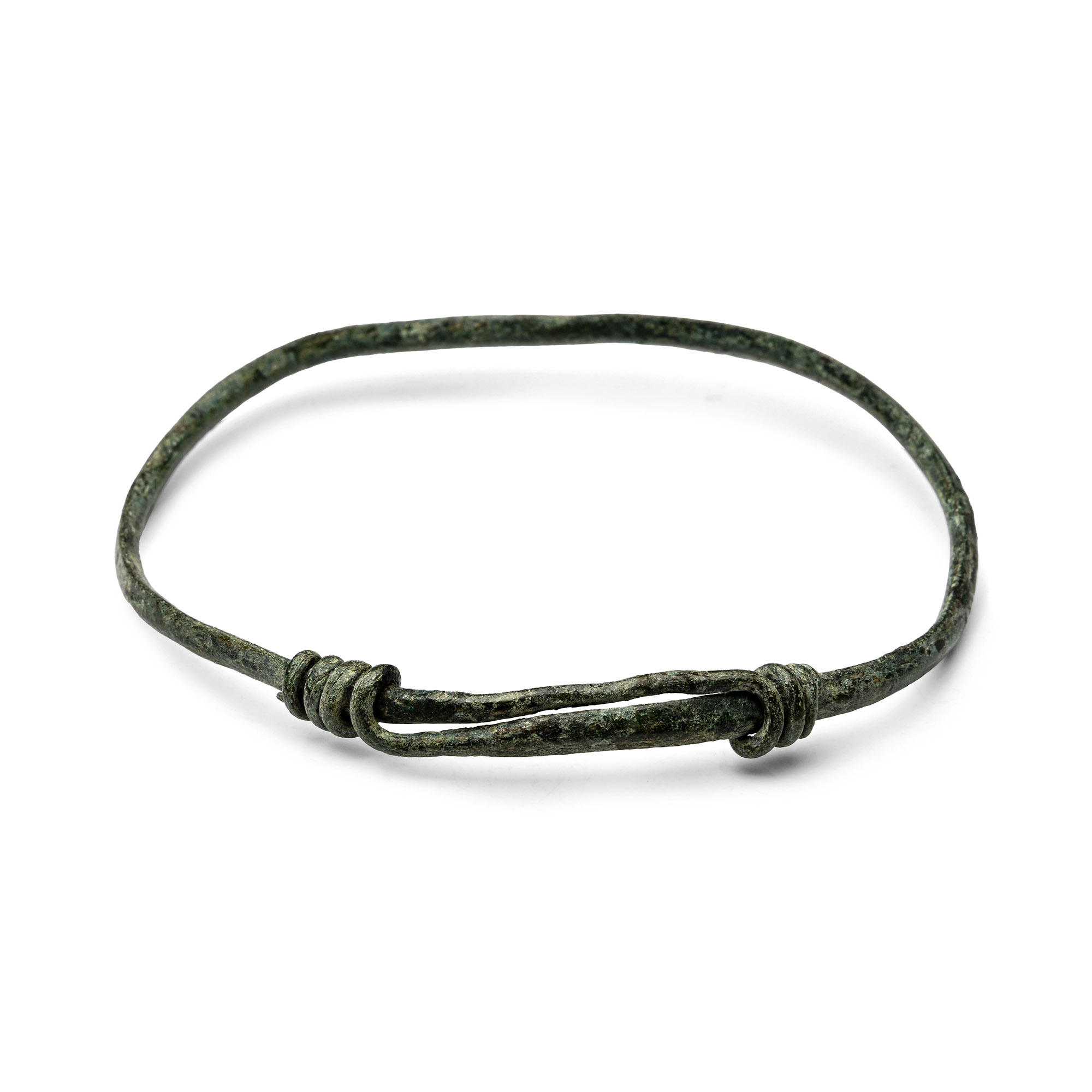 Celtic Bronze Armlet with Coiled Bezel
