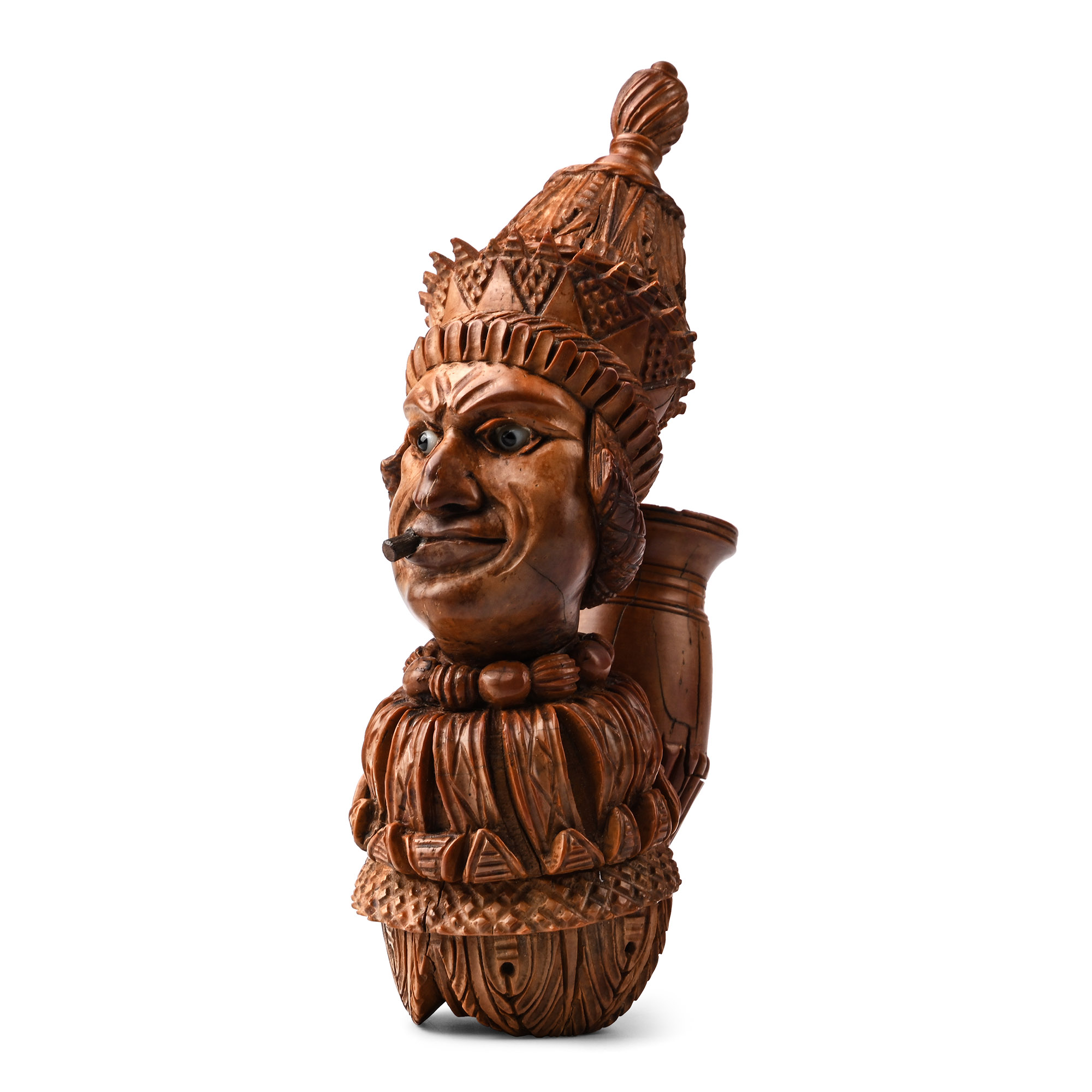 Post Medieval Figural Coquilla Pipe