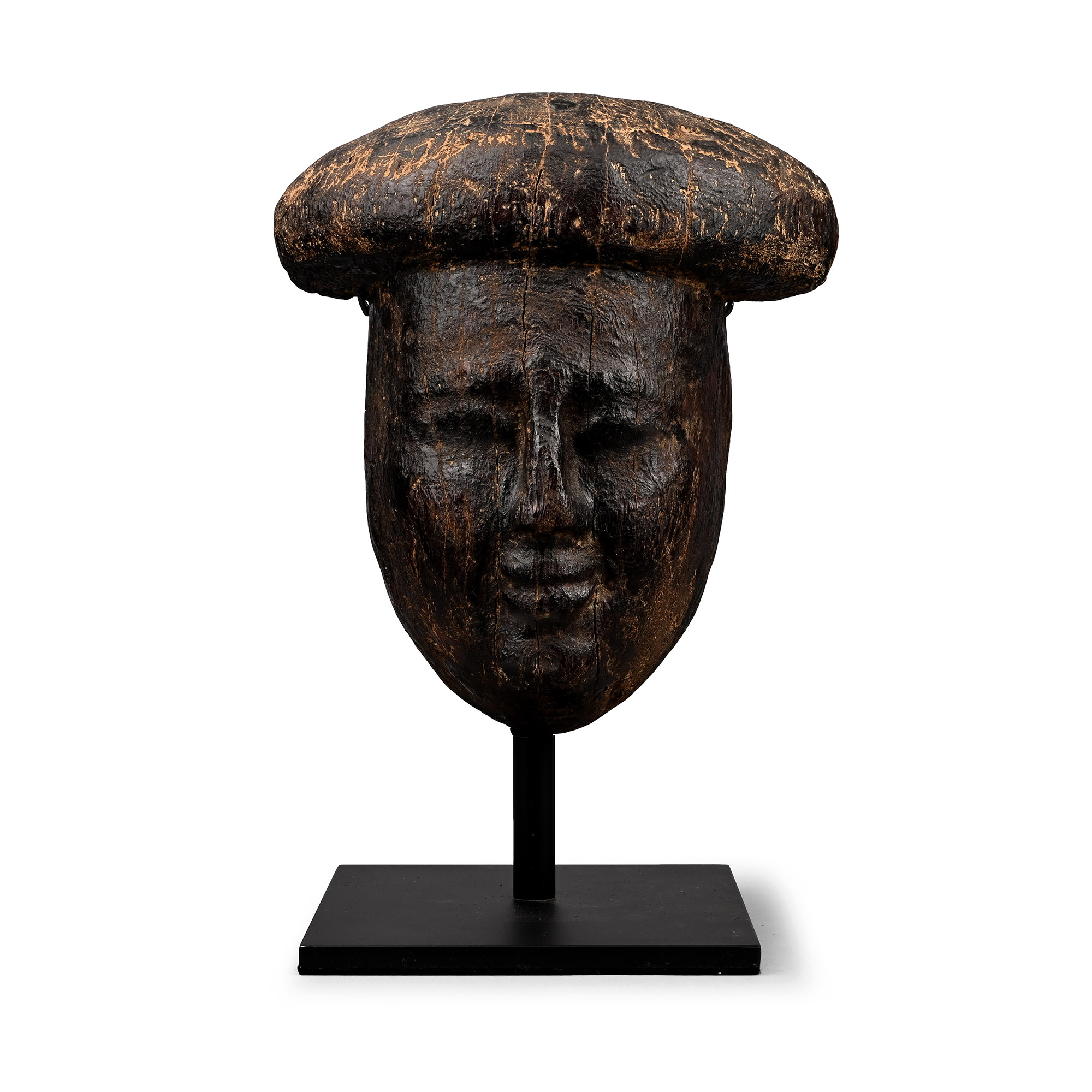 Egyptian Wooden Mummy Mask