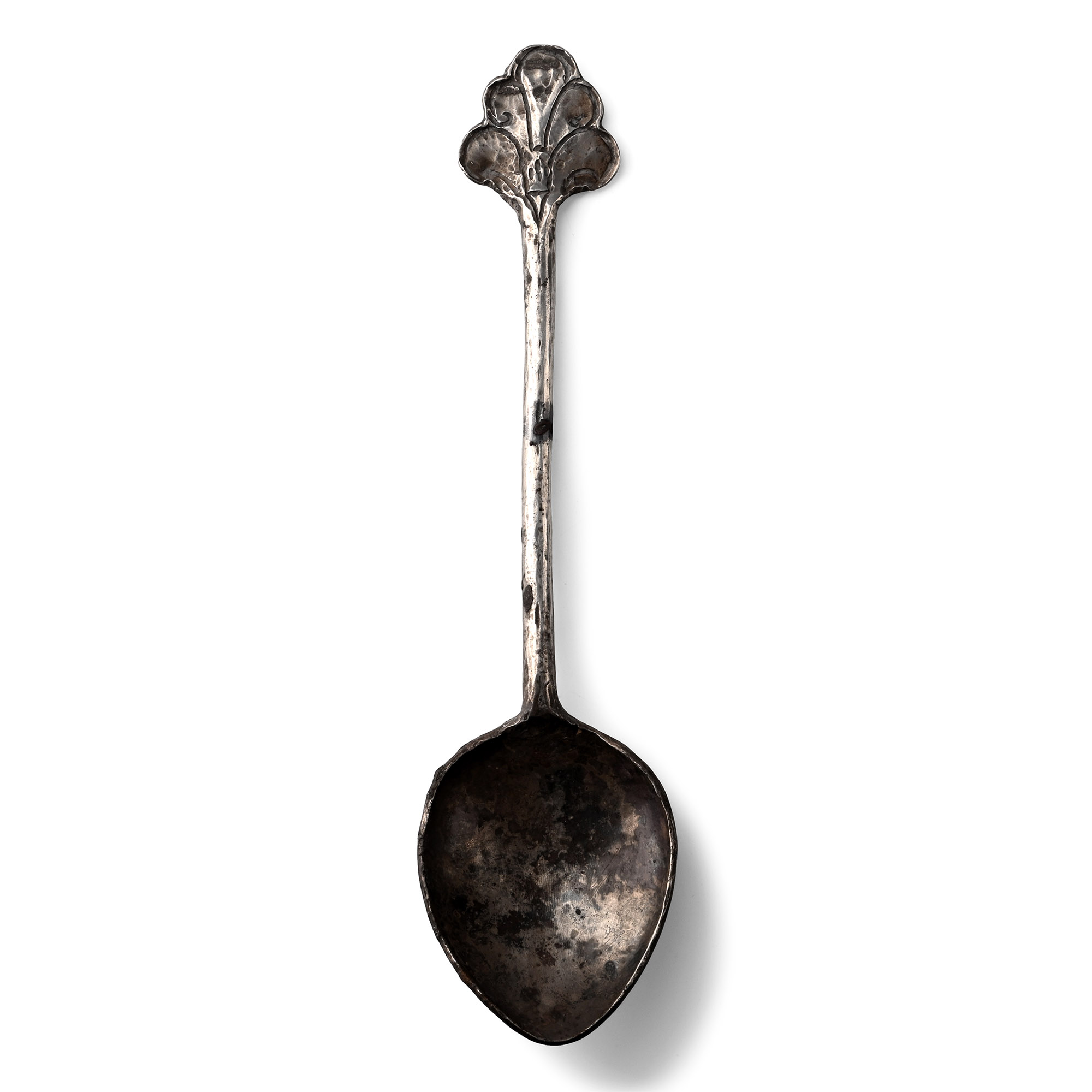 Late Kushan Period Silver Spoon with Brahmi Inscription