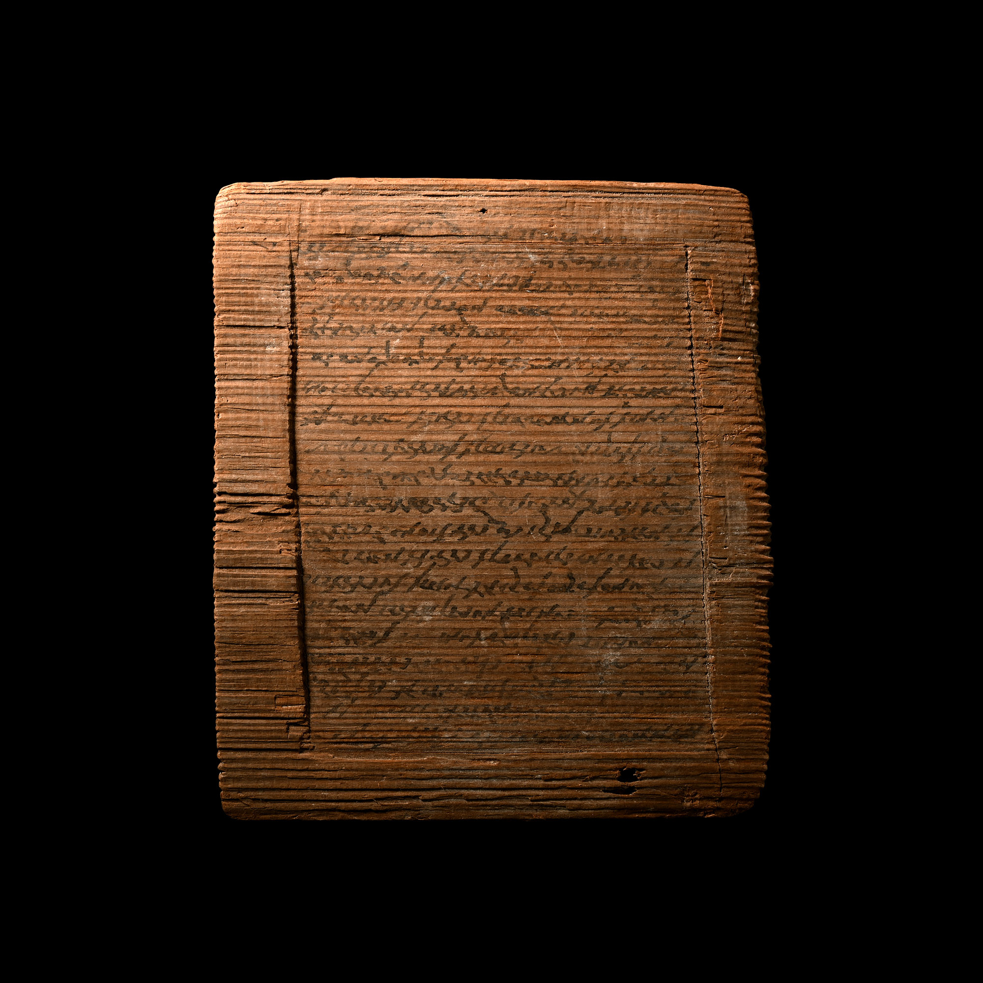 Roman Wooden Tablet with 'Pactum Dotis' Marriage Contract