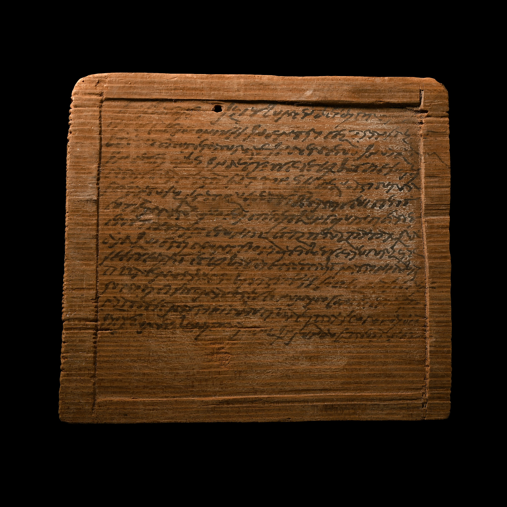 Roman Wooden Tablet with a Sales Contract Made on the Goretiano Estate in the Province of Byzacena