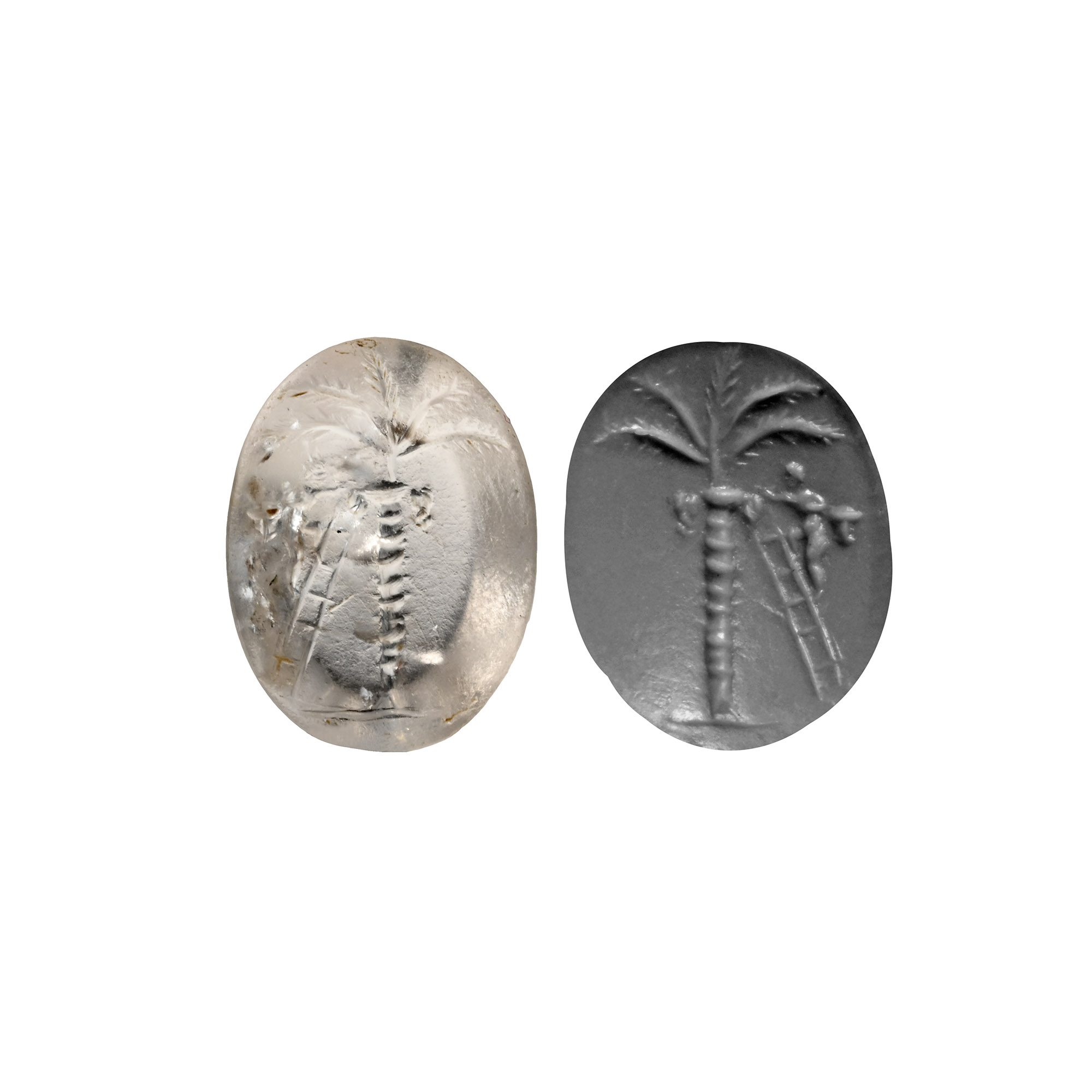 Roman Rock Crystal Gemstone of a Date Picker