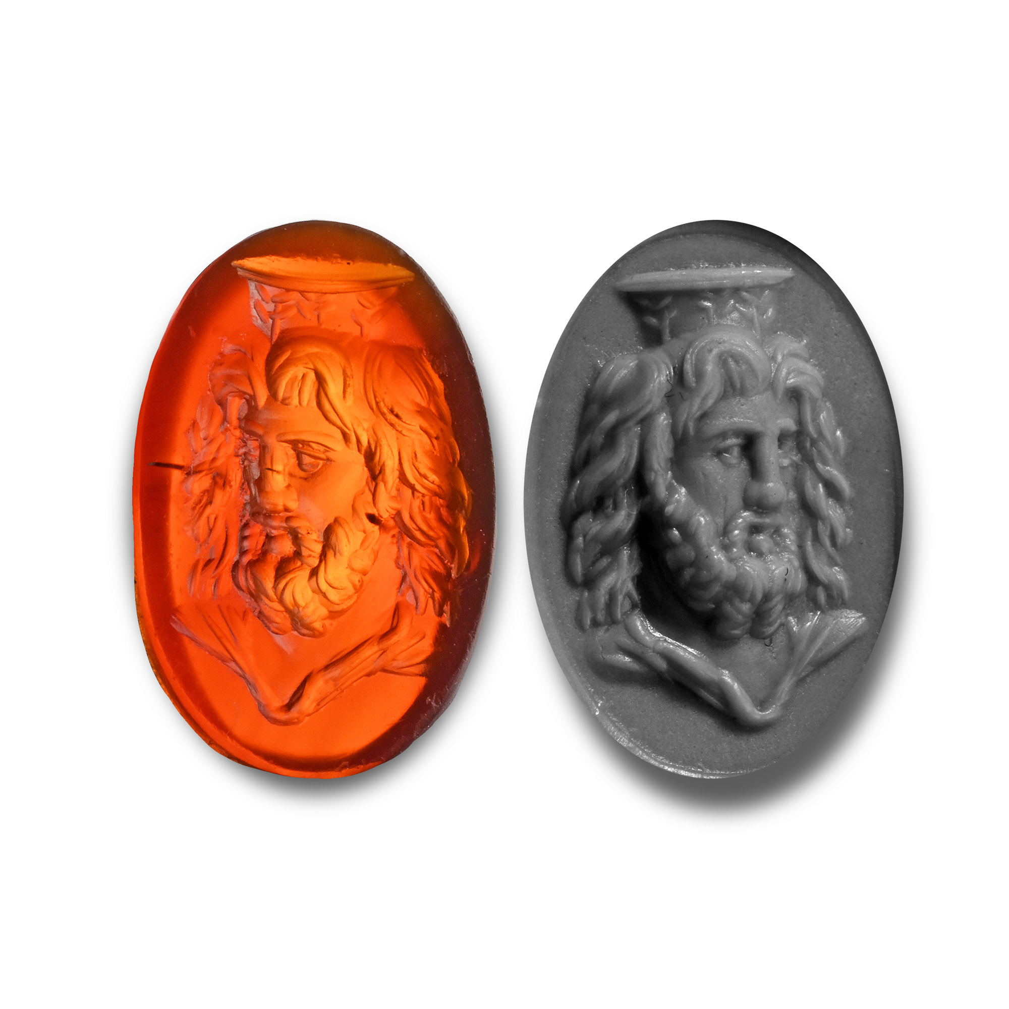 Roman Carnelian Gemstone of the God Serapis