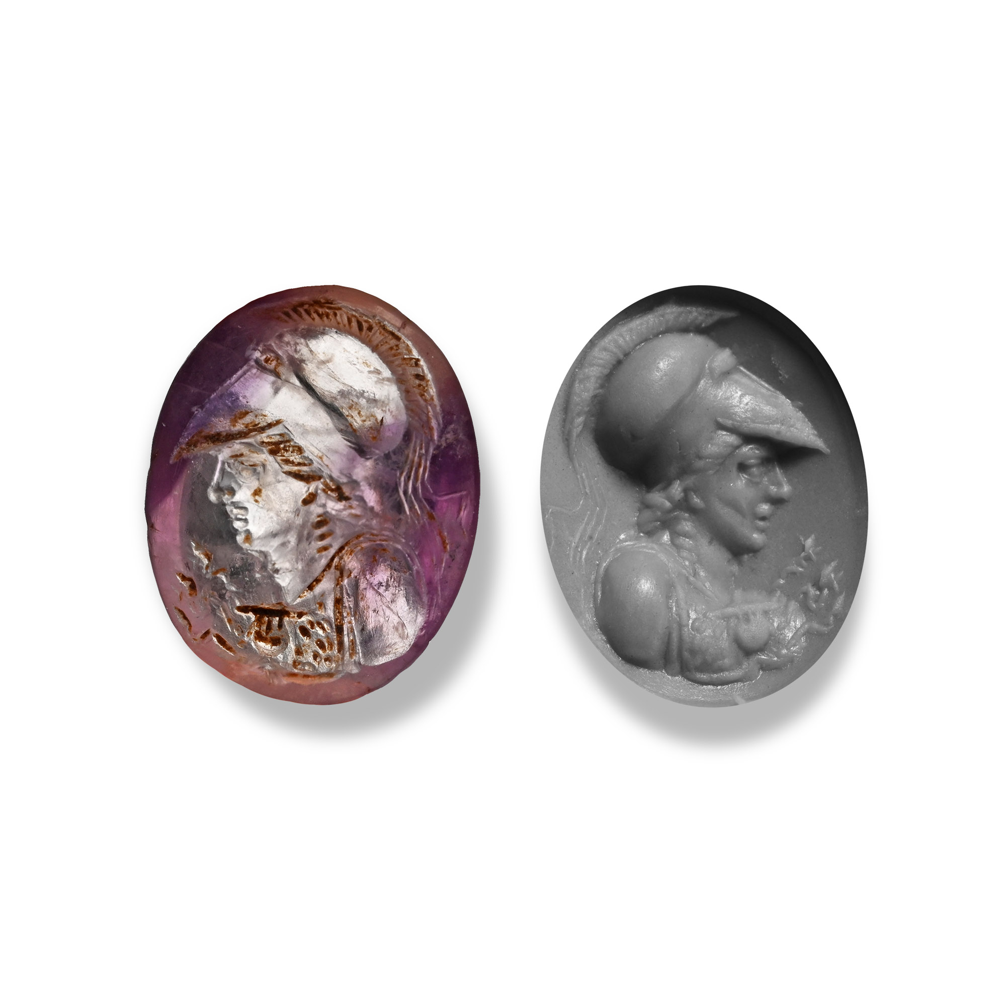 Roman Amethyst Gemstone of the Goddess Minerva