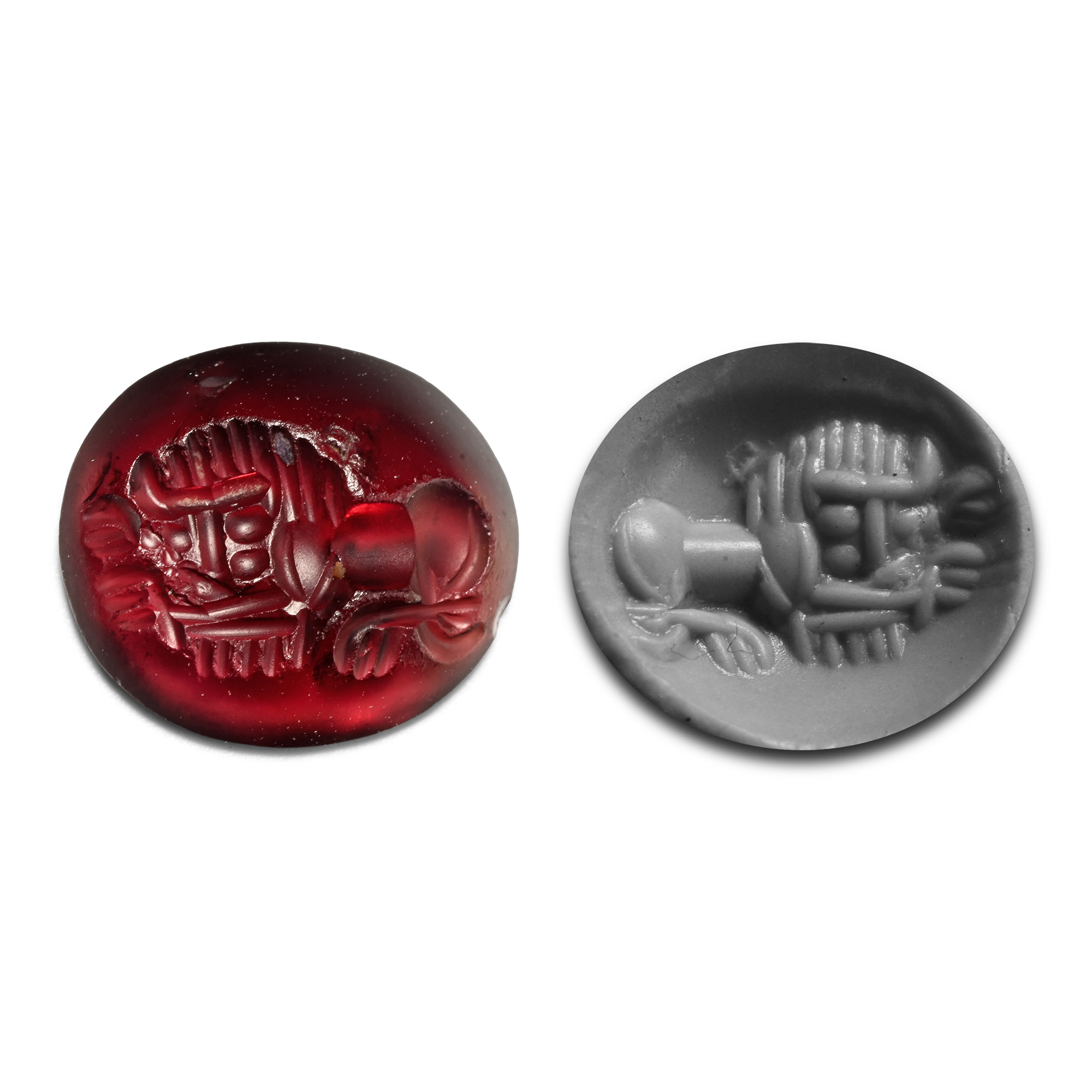 Sasanian Garnet Gemstone of a Lion