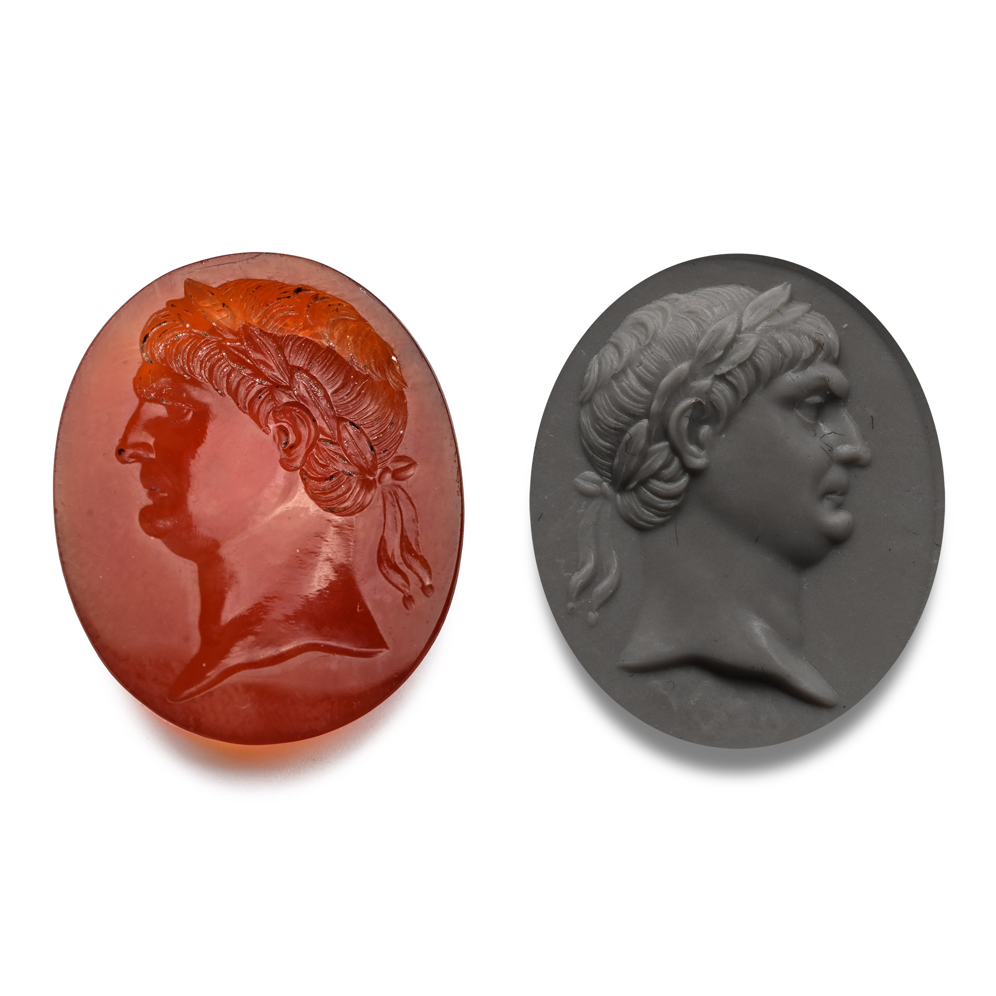 Neoclassical Carnelian Gemstone of Roman Emperor Trajan