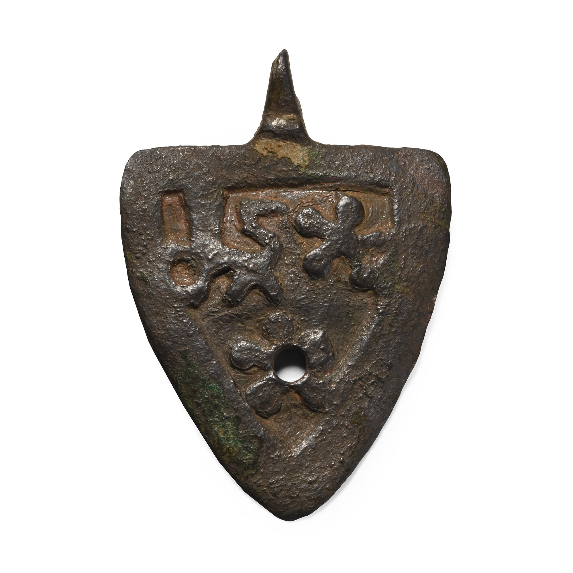 Medieval Knight's Bronze Heraldic Horse Harness Pendant
