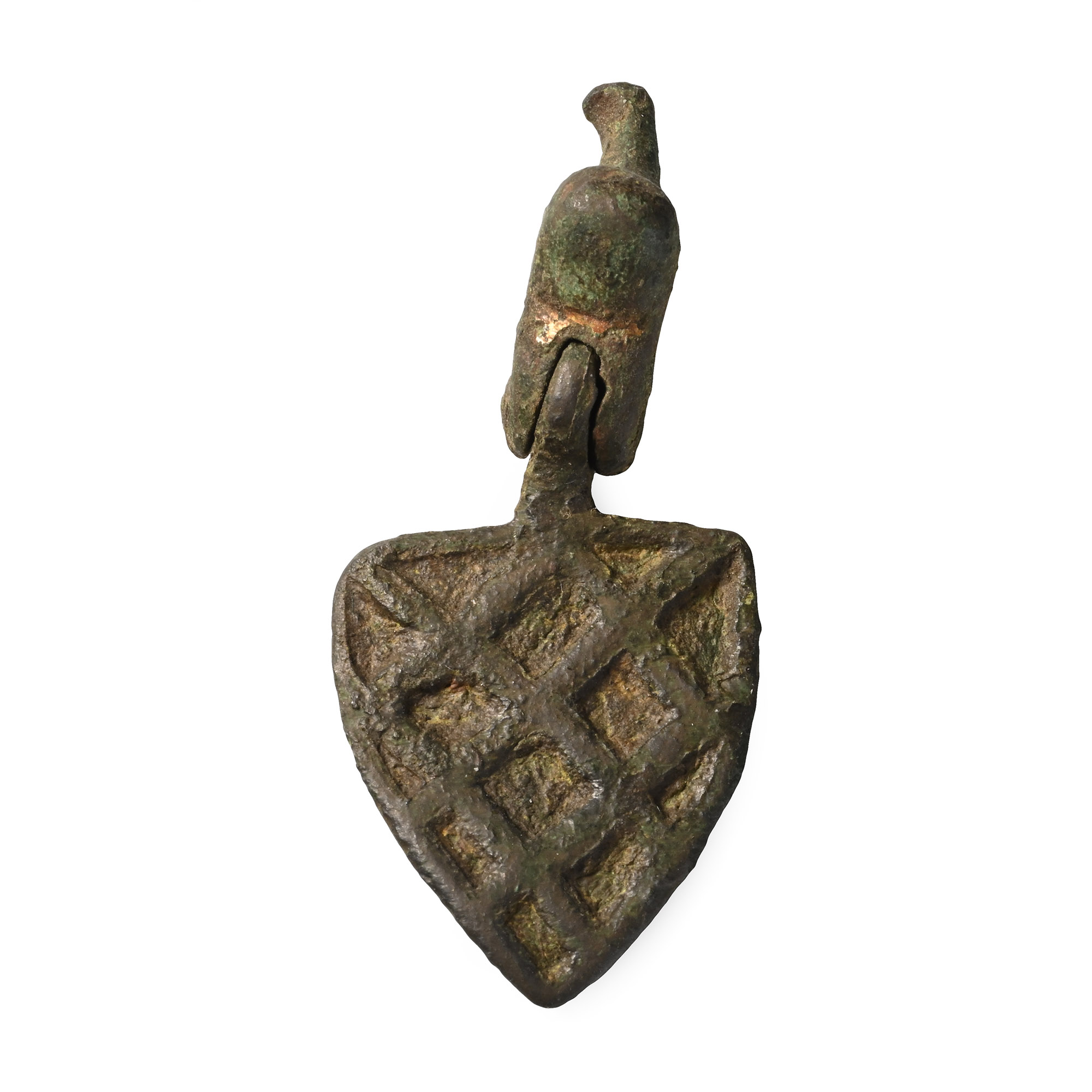 Medieval Knight's Bronze Heraldic Horse Harness Pendant with Hanger