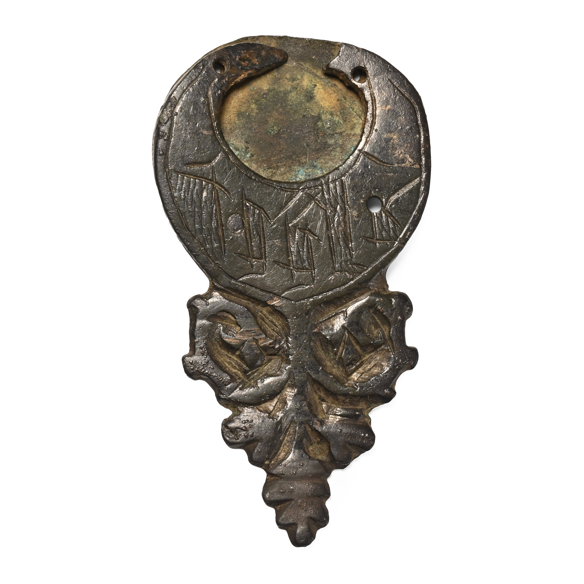 Medieval Knight's Bronze Strap End