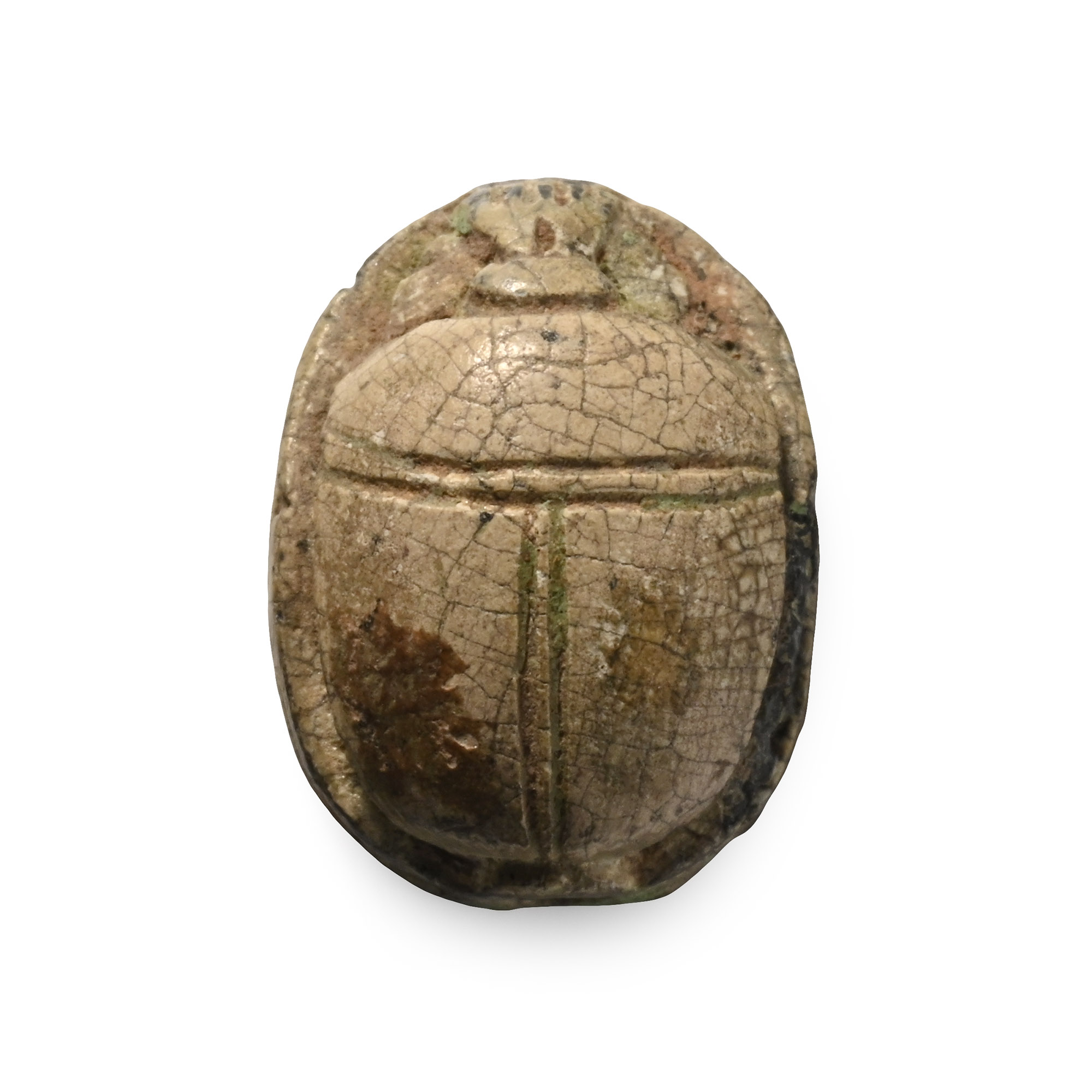 Egyptian Steatite Scarab with Hieroglyphs